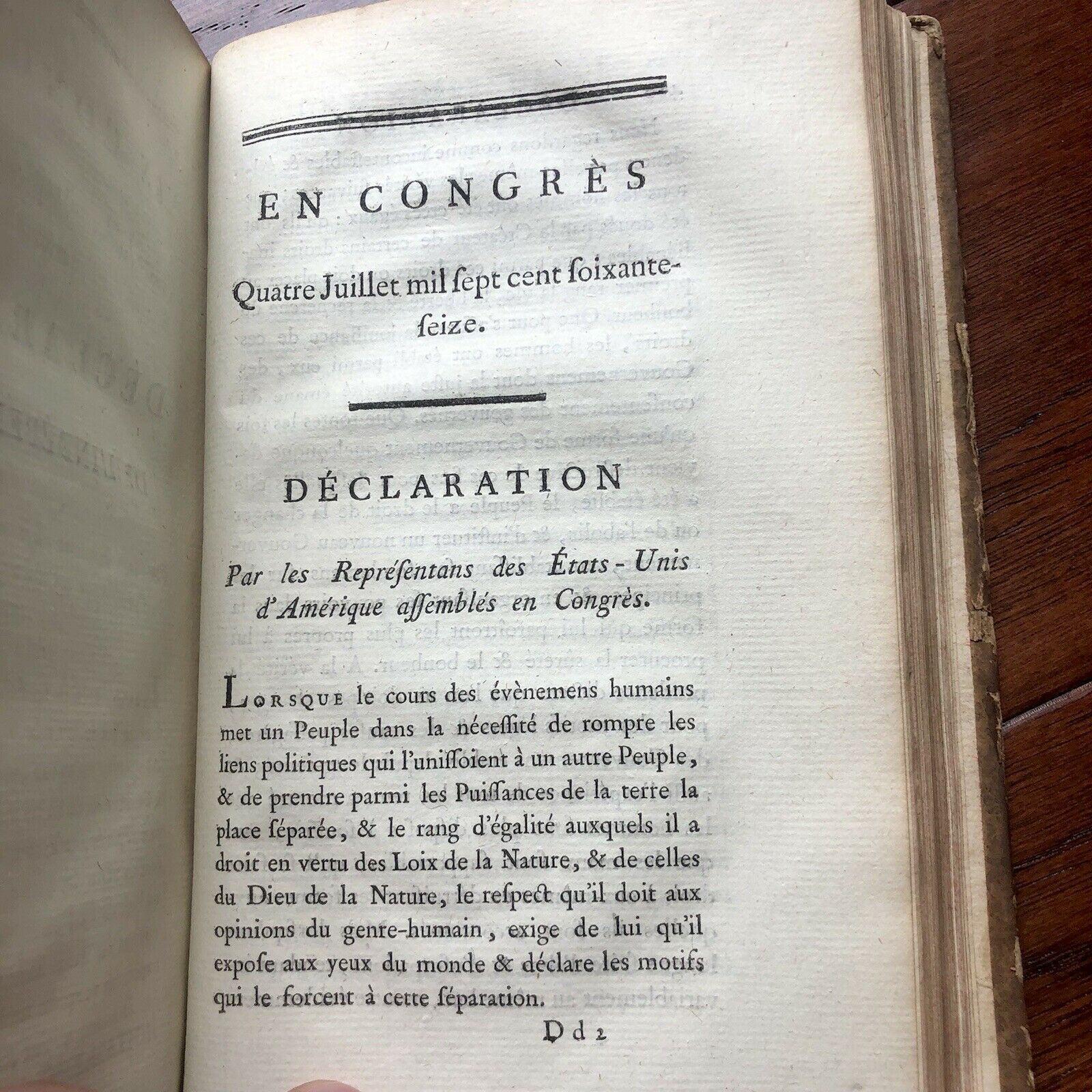 BENJAMIN FRANKLIN * BAS * Signed 1783 Declaration of Independence Book Autograph