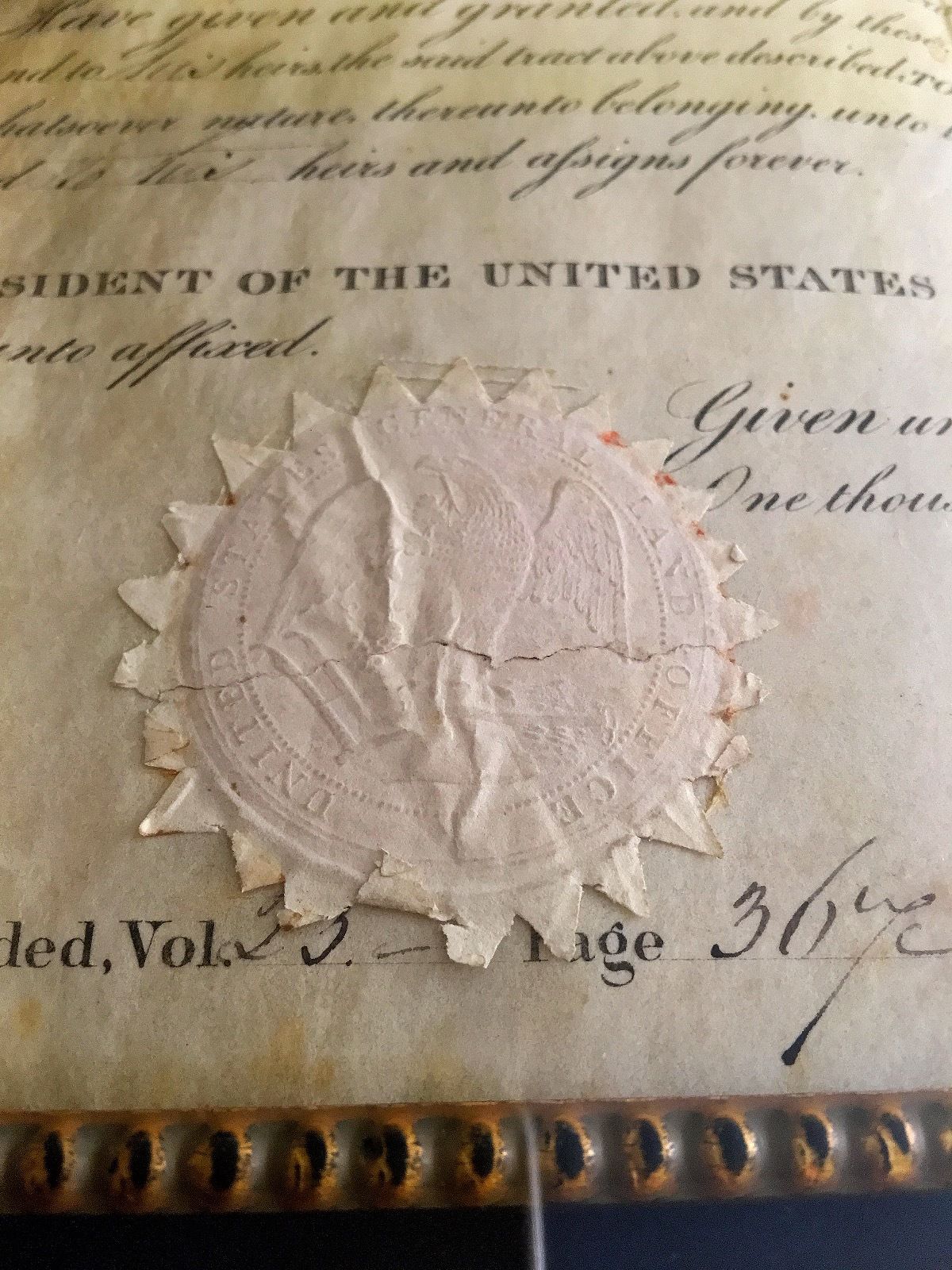 ANDREW JACKSON * AUTOGRAPH 1831 Land Grant SIGNED * As PRESIDENT *