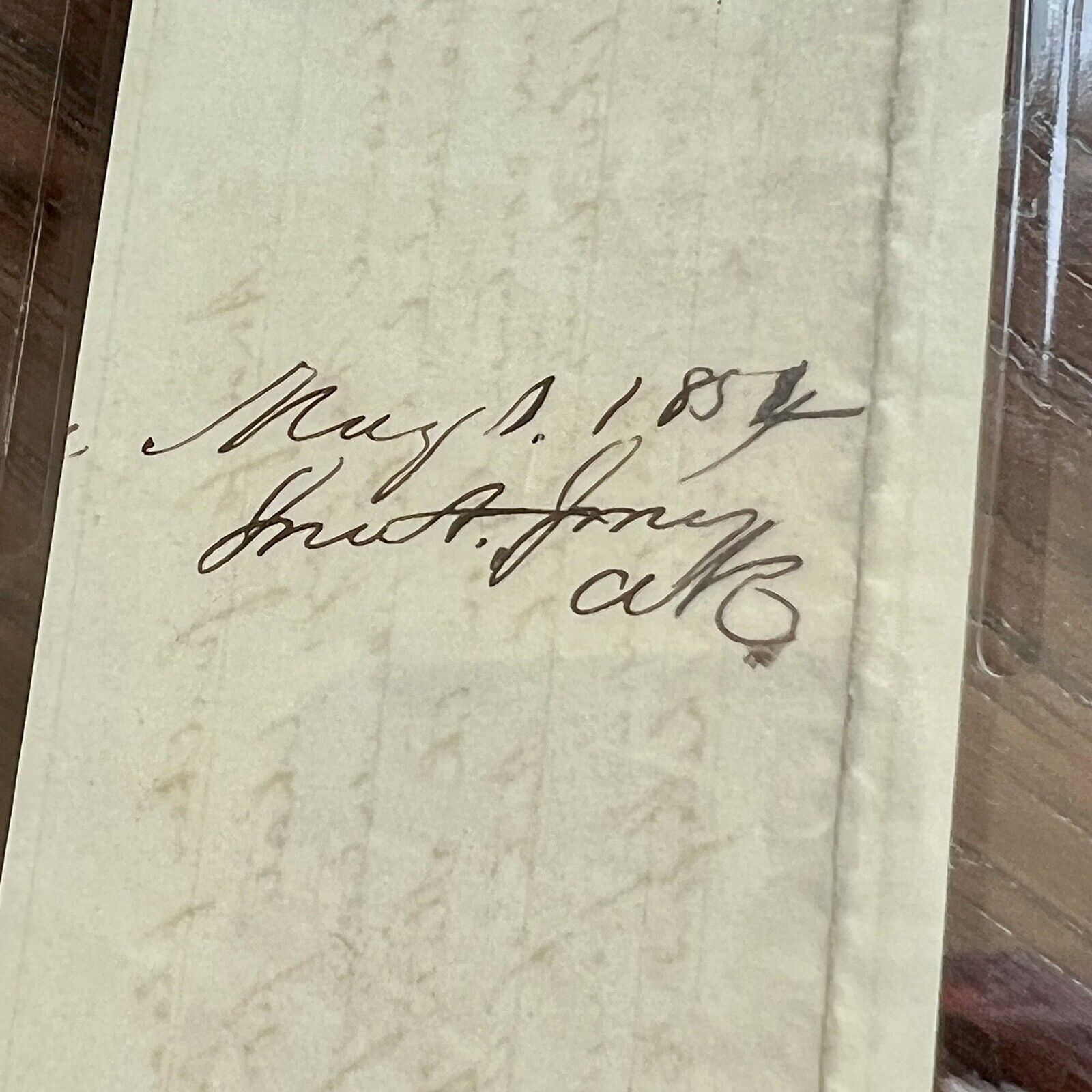 ABRAHAM LINCOLN * PSA/DNA Slab * Autograph Lengthy Handwritten Plea Signed