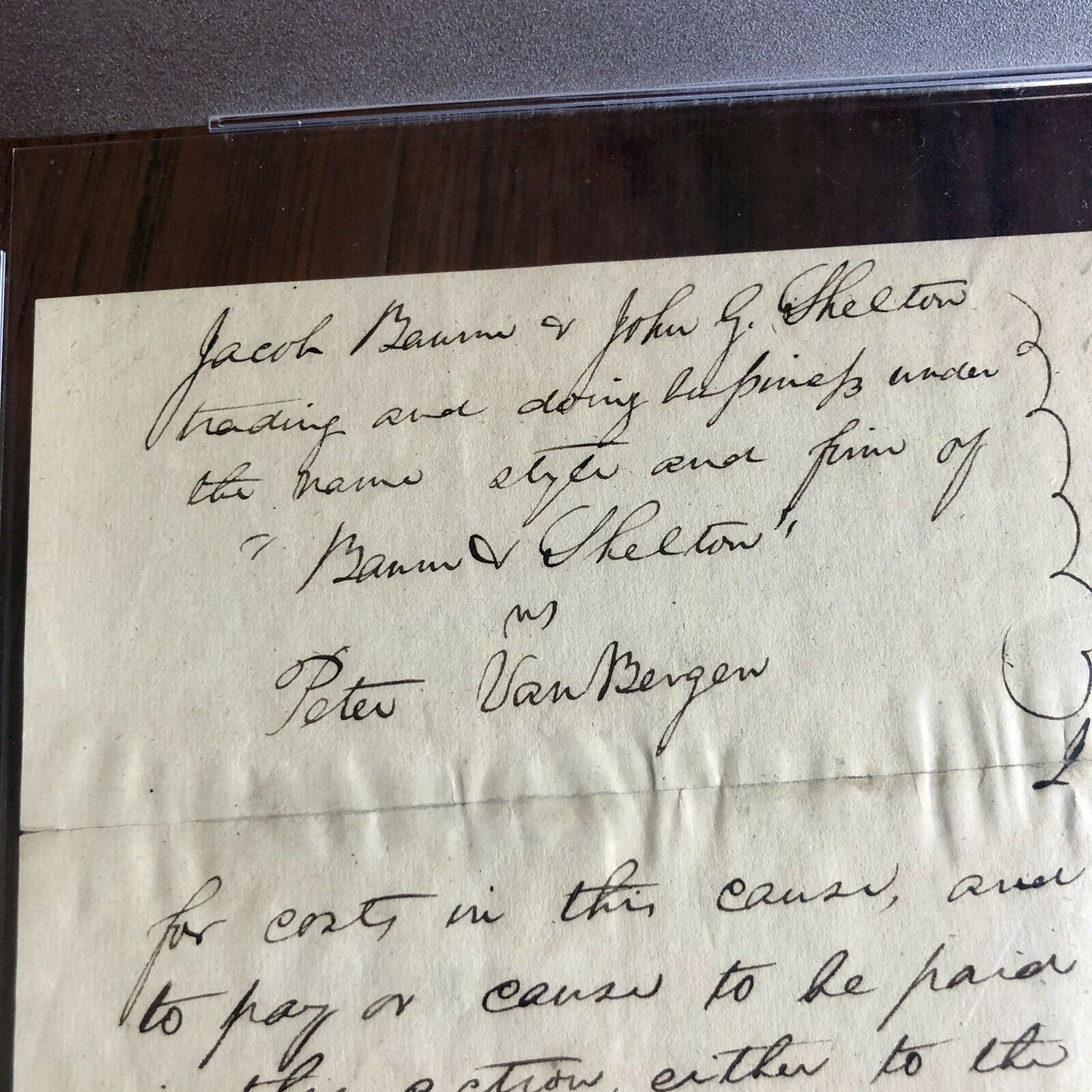 ABRAHAM LINCOLN * PSA/DNA Slabbed * Early Handwritten Autograph Letter Signed *