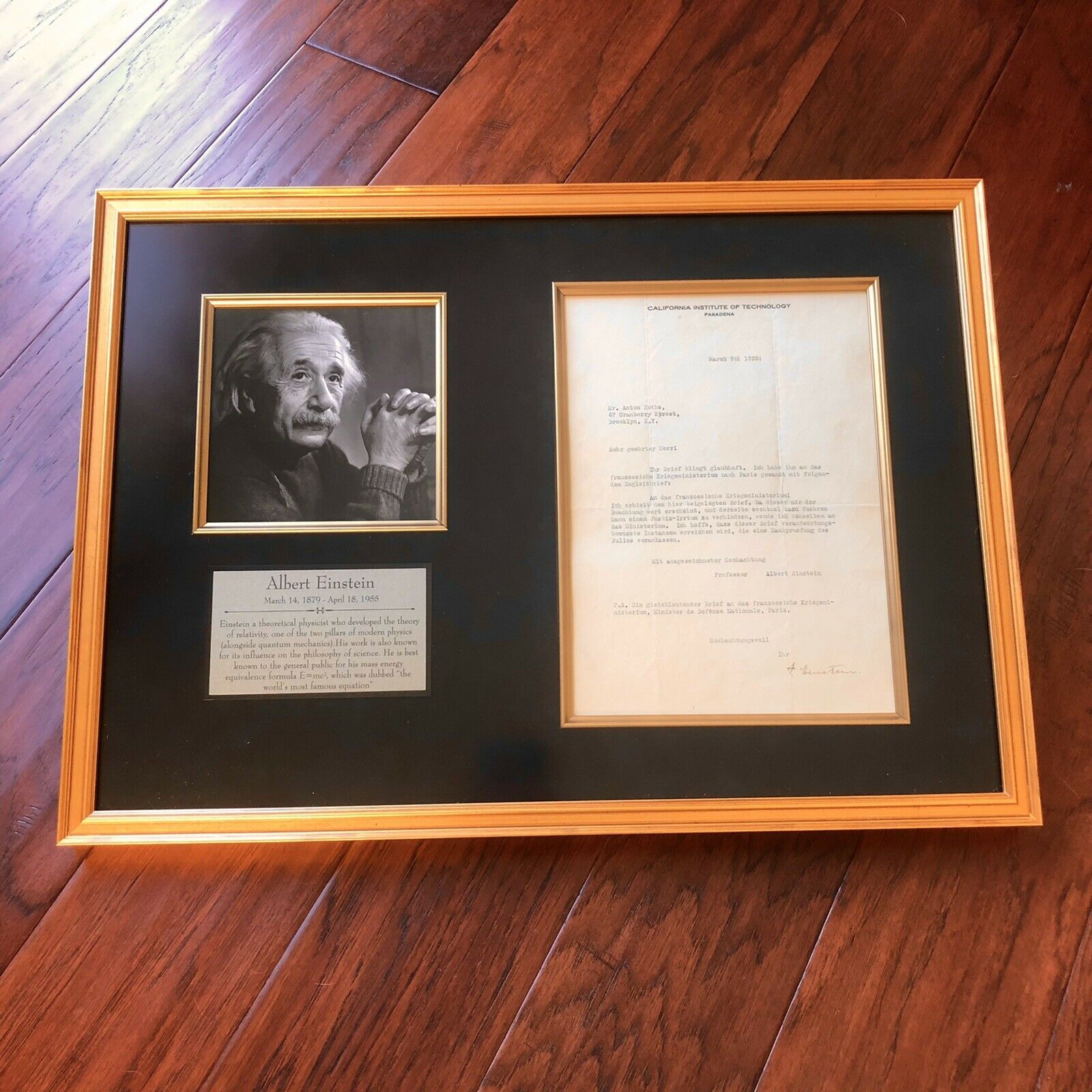 ALBERT EINSTEIN * JSA LOA * Autograph Letter Signed While Fleeing Nazi Germany