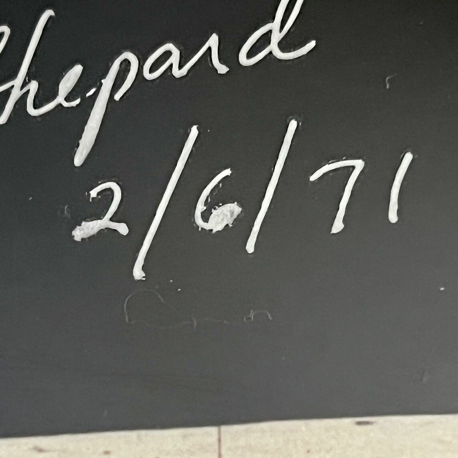 ALAN SHEPARD * Beckett BAS * Golfing Shot Signed and Dated Autograph * Apollo 14