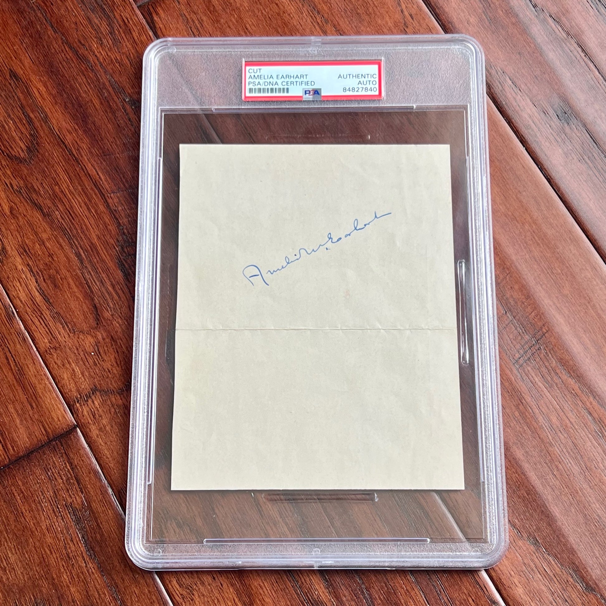 AMELIA EARHART * PSA/DNA * AUTOGRAPH Full Signature Photo SIGNED *Trans-Atlantic