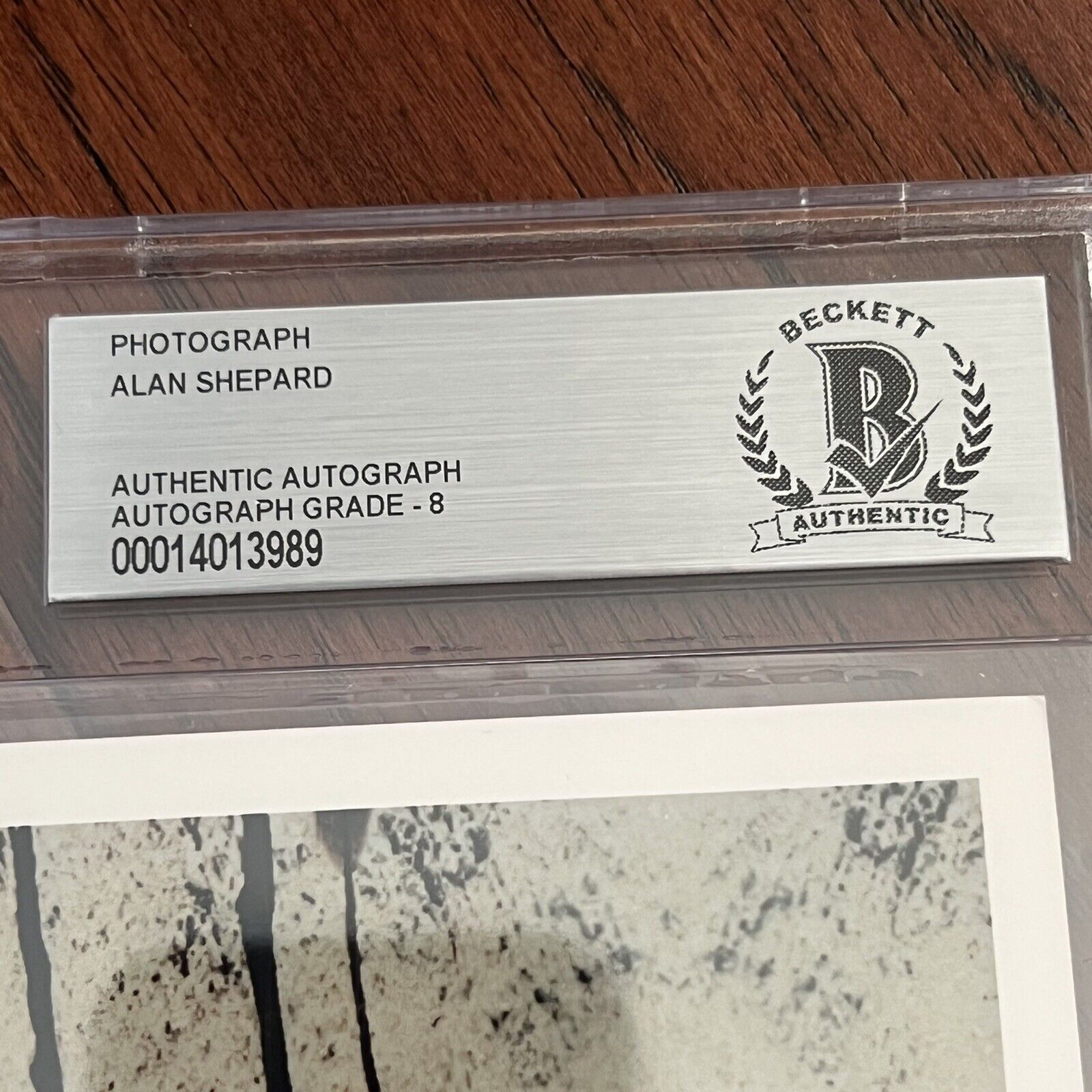 ALAN SHEPARD * Beckett BAS * Golfing Shot Signed and Dated Autograph * Apollo 14