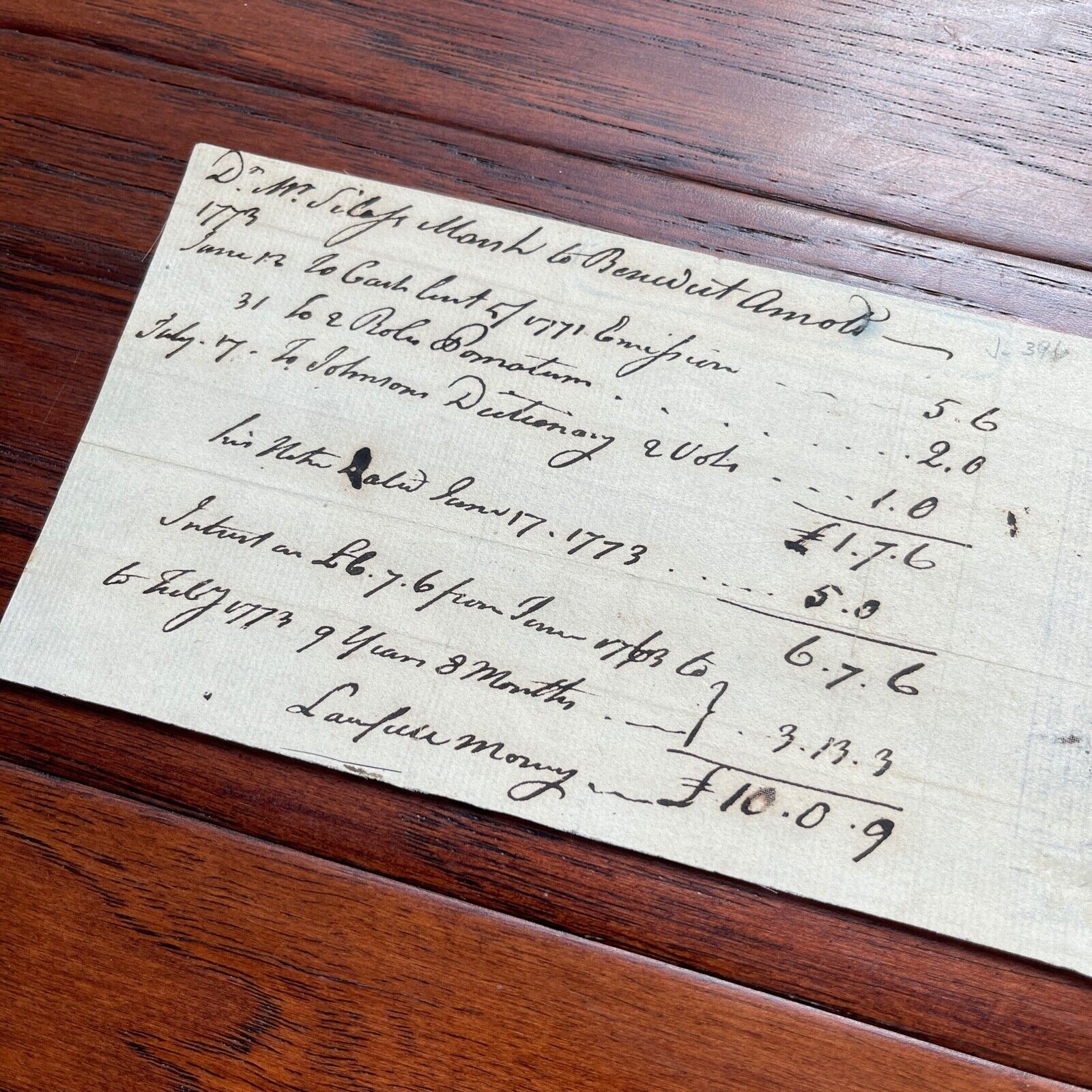 BENEDICT ARNOLD * JSA * Handwritten AUTOGRAPH Note SIGNED Revolutionary TRAITOR