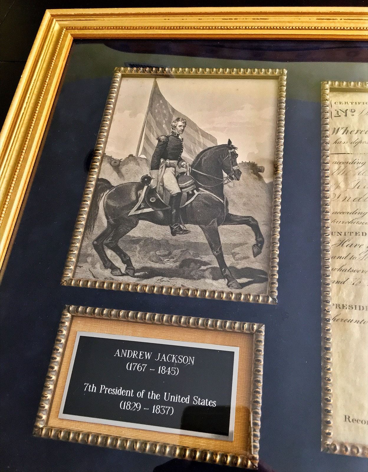 ANDREW JACKSON * AUTOGRAPH 1831 Land Grant SIGNED * As PRESIDENT *