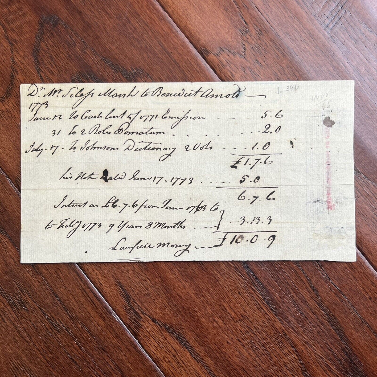 BENEDICT ARNOLD * JSA * Handwritten AUTOGRAPH Note SIGNED Revolutionary TRAITOR