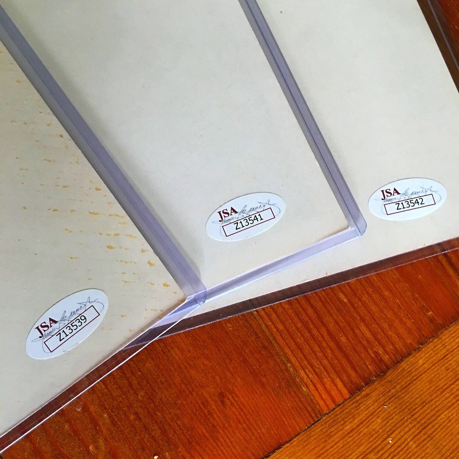 APOLLO 11 CREW SIGNED * JSA COA * scarce AUTOGRAPHS trio * NASA LITHOGRAPHS