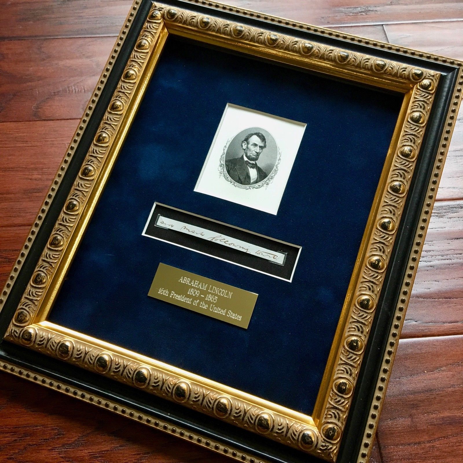 ABRAHAM LINCOLN * PSA/DNA * 4 Handwritten Cut Words *