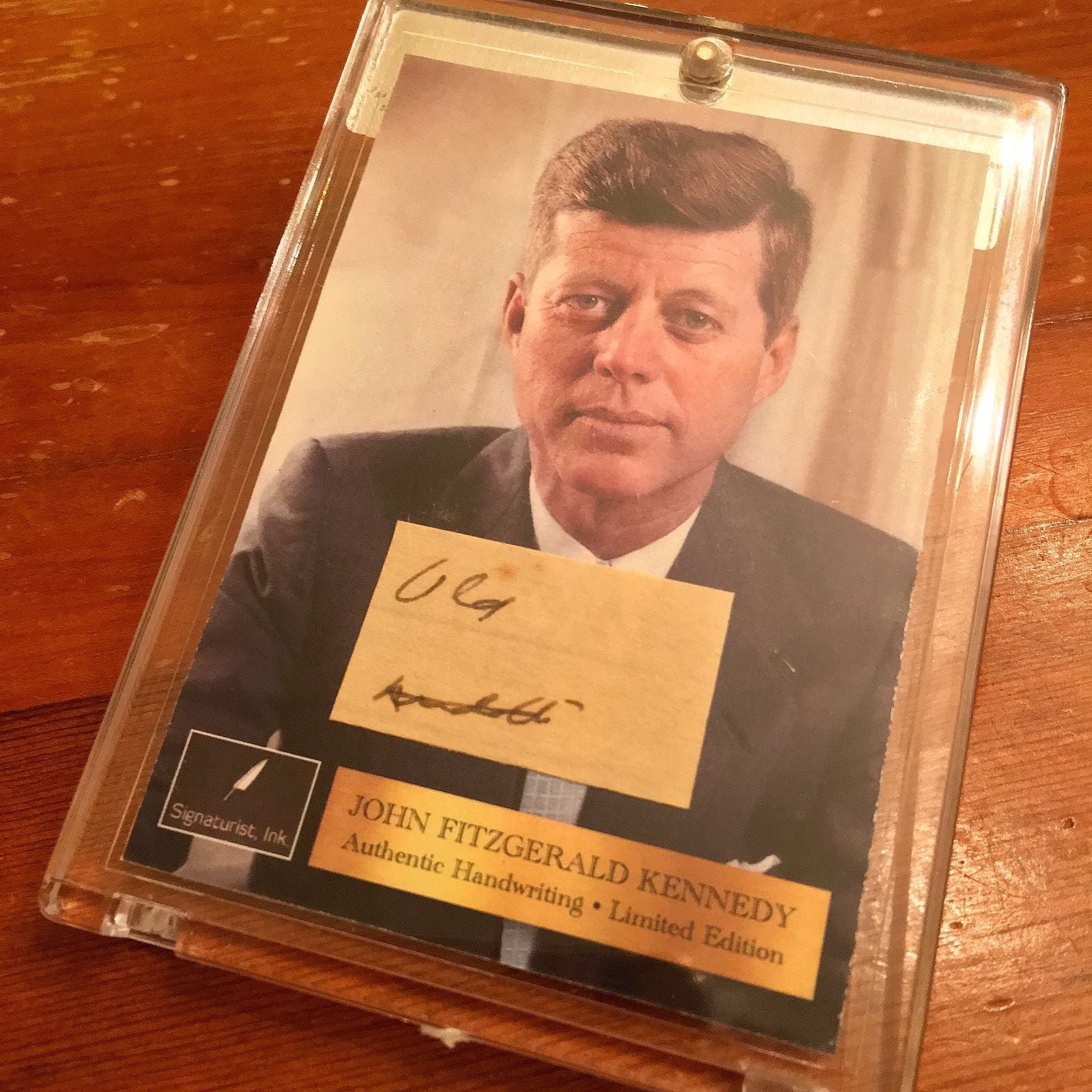 JOHN F. KENNEDY 2 Authentic HANDWRITTEN WORDS