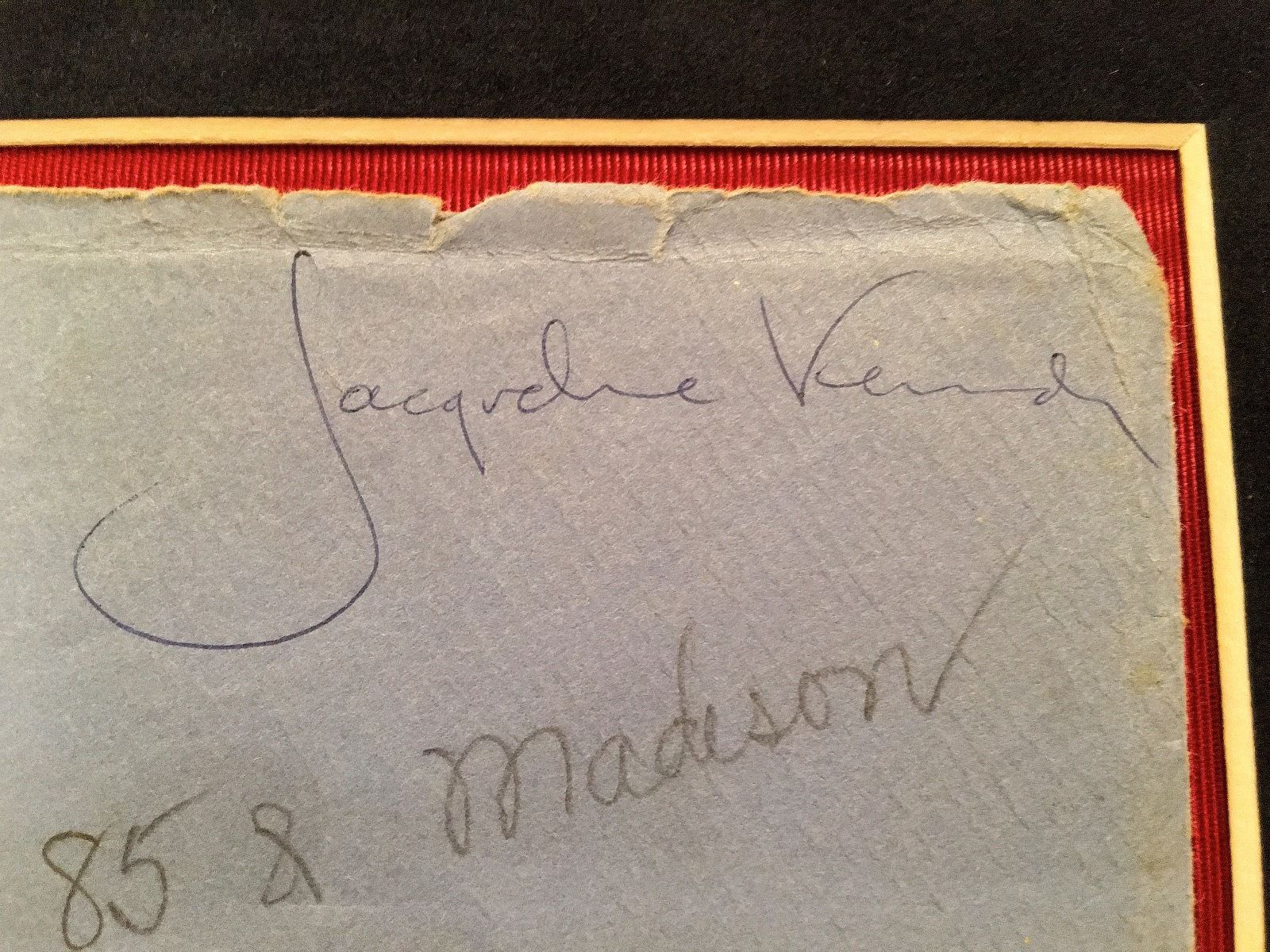 JACQUELINE KENNEDY * PSA/DNA * AUTOGRAPH Hand Addressed envelope SIGNED