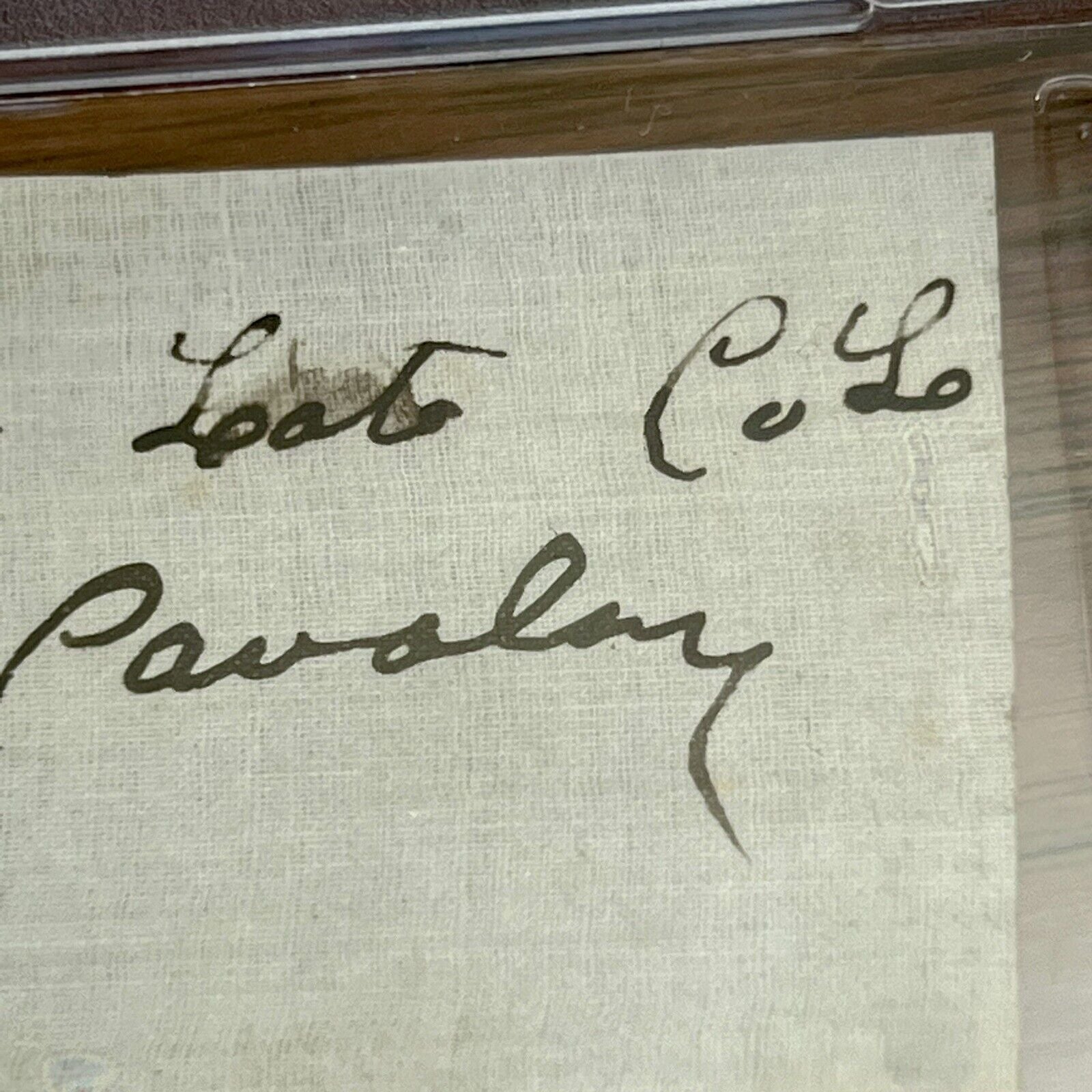 BOSTON CORBETT * PSA/DNA * Autograph Abraham Lincoln Avenger Signed * Shot Booth