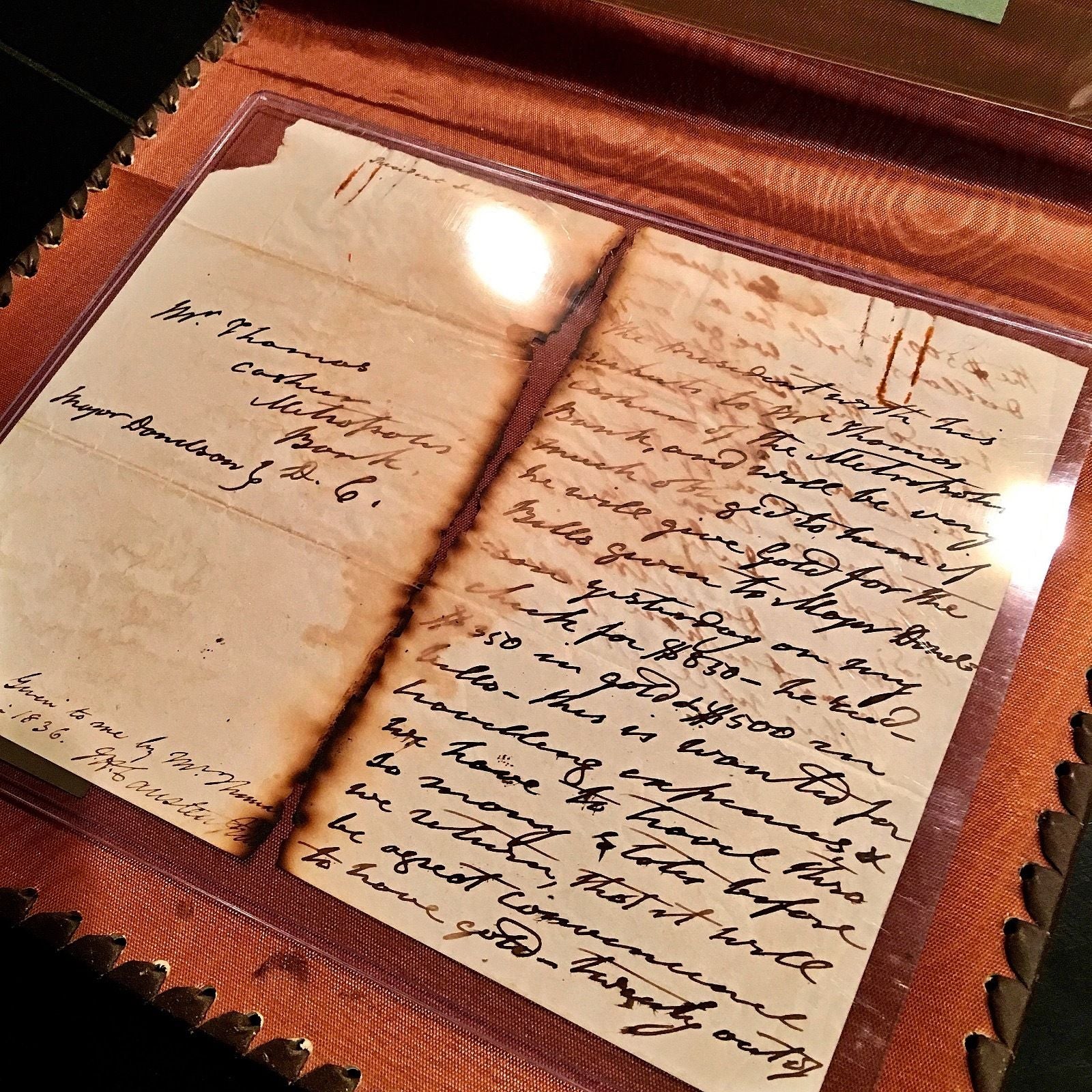 ANDREW JACKSON Autograph Letter Signed AS PRESIDENT * Antique Leather Portfolio