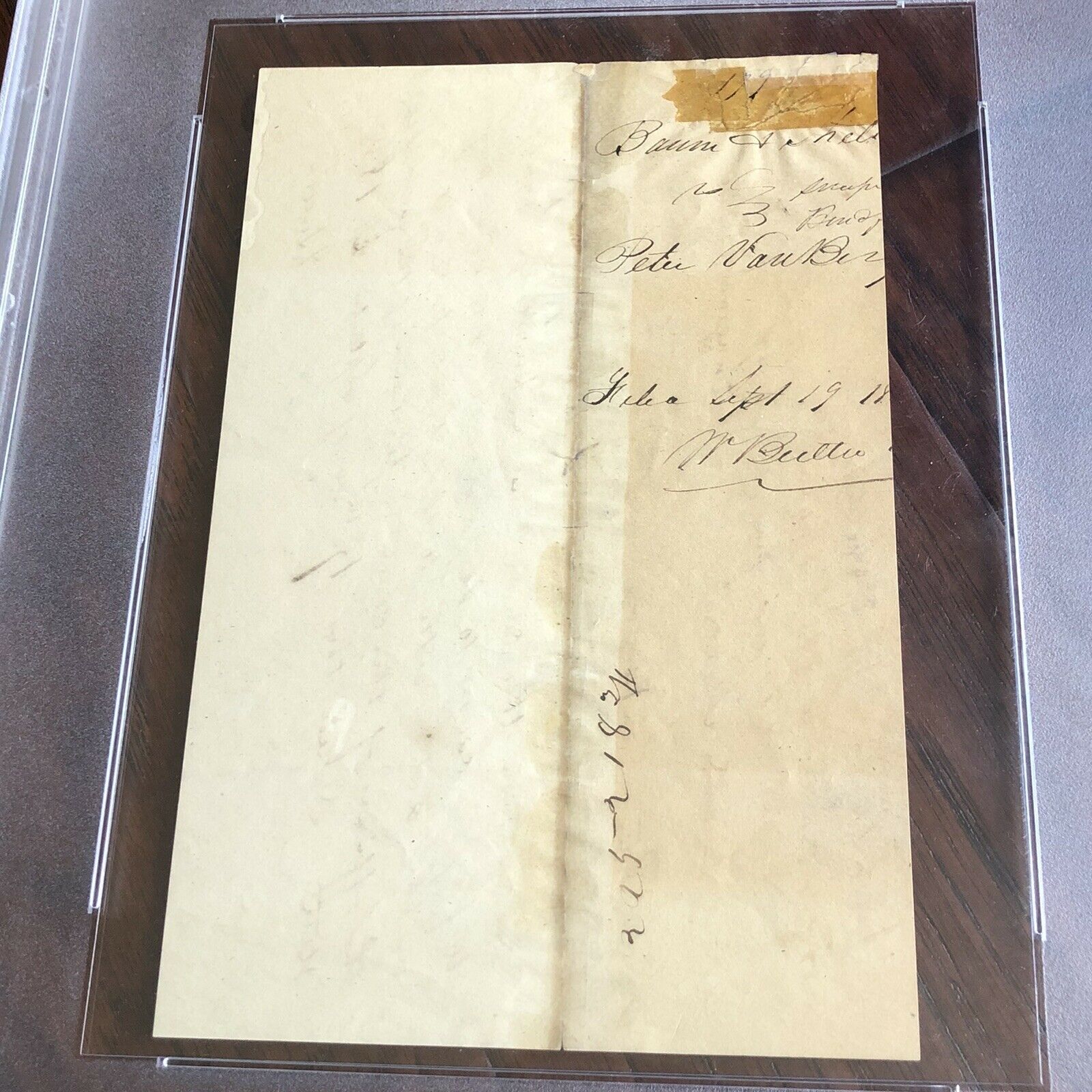 ABRAHAM LINCOLN * PSA/DNA Slabbed * Early Handwritten Autograph Letter Signed *