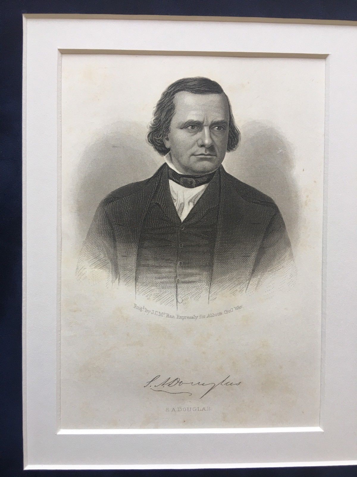 STEPHEN A. DOUGLAS * Authentic AUTOGRAPH * SIGNED Free Frank * Lincoln Debate