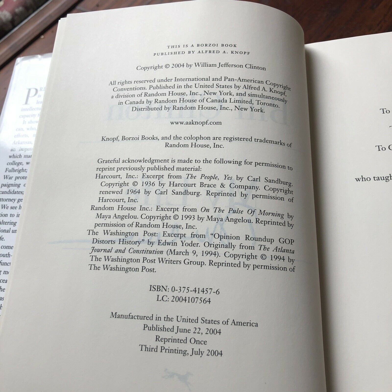 BILL CLINTON * JSA COA * Hand Signed Book My Life Autograph President Signature