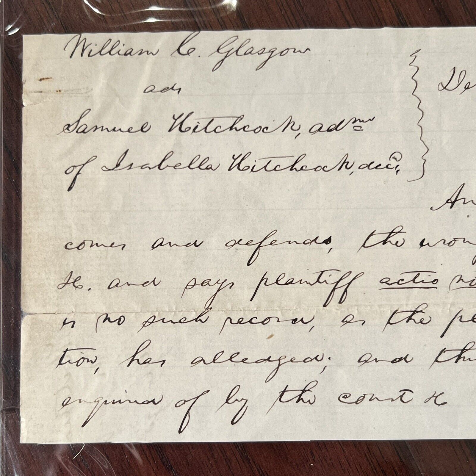 ABRAHAM LINCOLN * PSA/DNA Slab * Autograph Lengthy Handwritten Legal Plea Signed