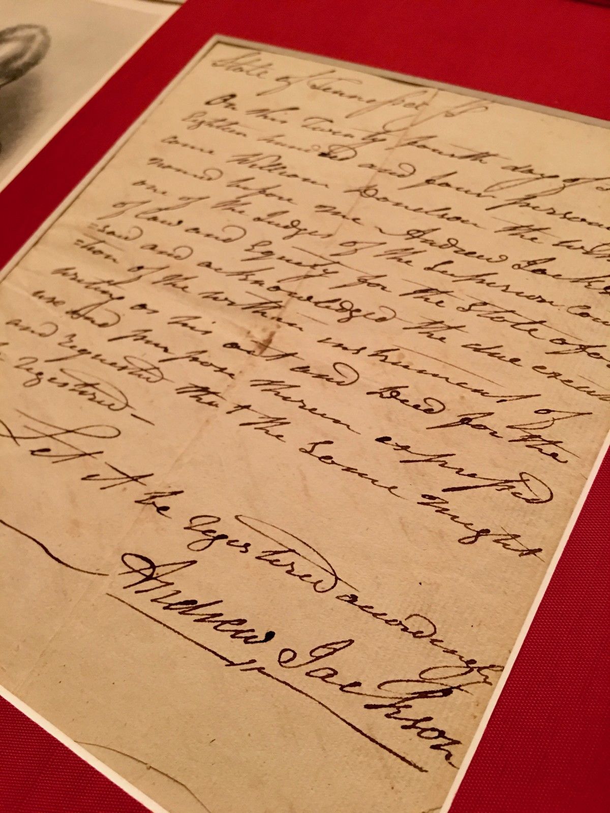 ANDREW JACKSON * Signed TWICE (2x) * EARLY Handwritten FAMILY Legal Document