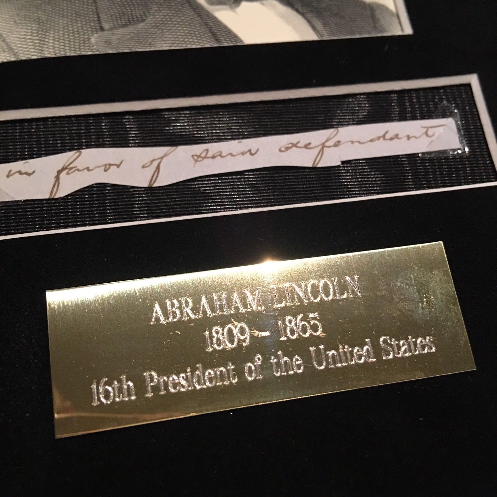 ABRAHAM LINCOLN * PSA/DNA * 5 Handwritten Cut Words * not Autograph or Signed