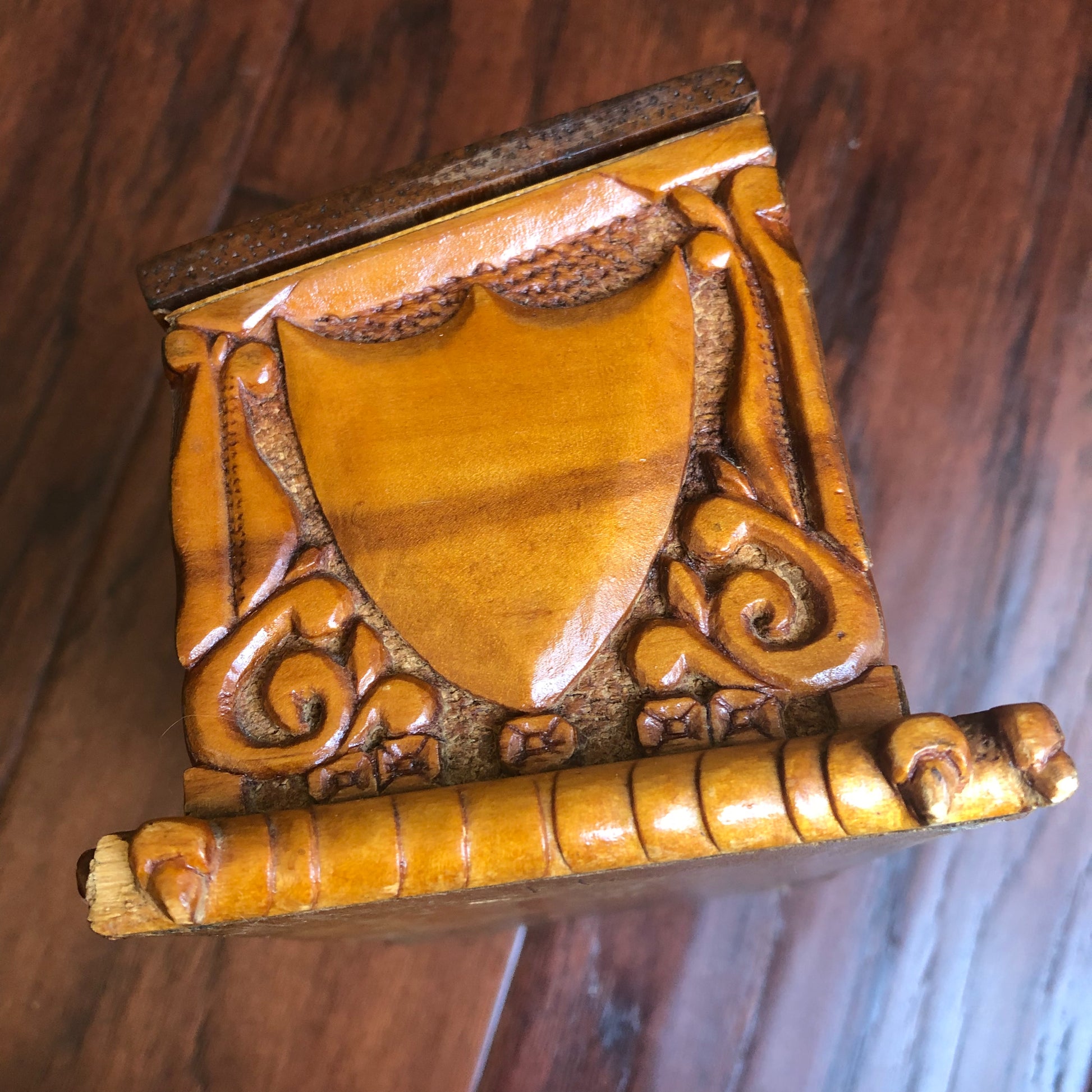 BOSTON CORBETT * Personally Owned and Carved Box * Abraham Lincoln Avenger