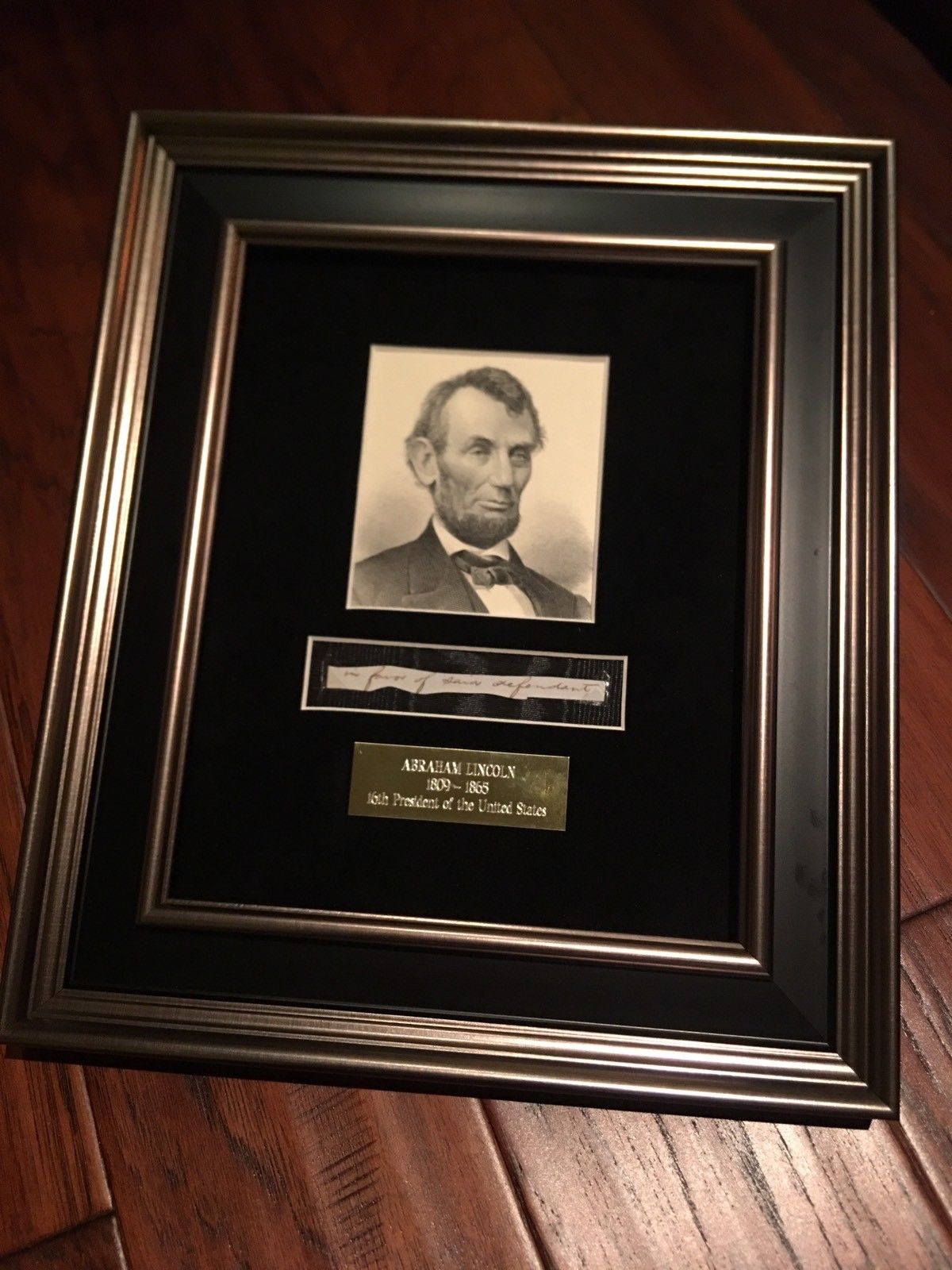 ABRAHAM LINCOLN * PSA/DNA * 5 Handwritten Cut Words * not Autograph or Signed