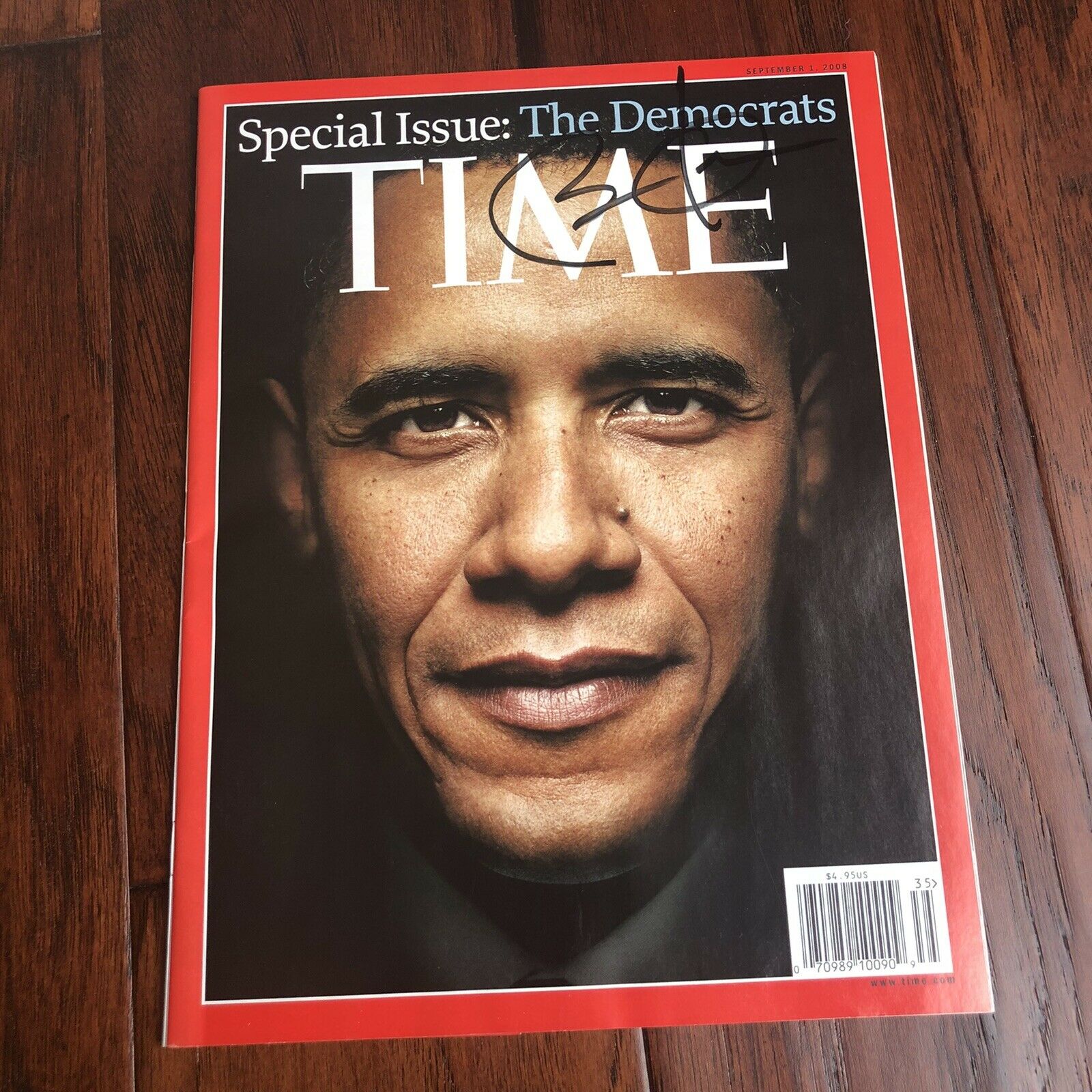 BARACK OBAMA * JSA LOA * Signed Time Magazine Cover Autograph WITH PROOF