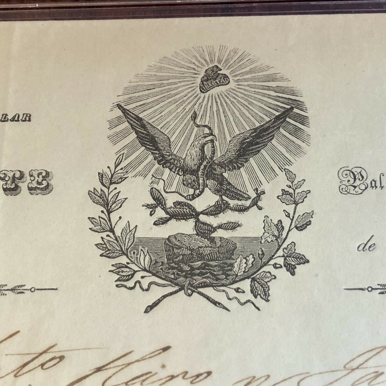 ANTONIO LOPEZ DE SANTA ANNA * Beckett BAS * Autograph Letter Signed As President