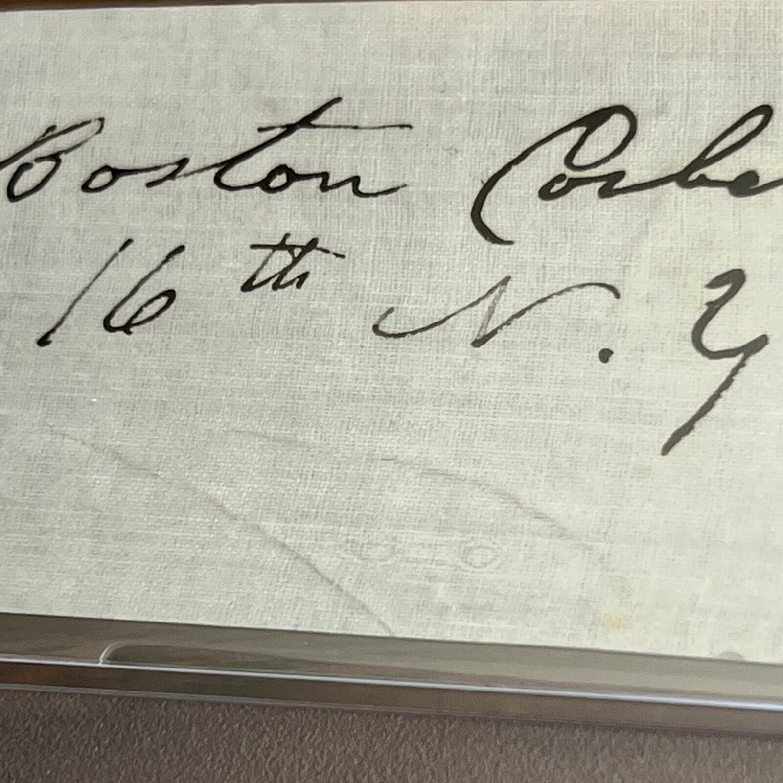 BOSTON CORBETT * PSA/DNA * Autograph Abraham Lincoln Avenger Signed * Shot Booth