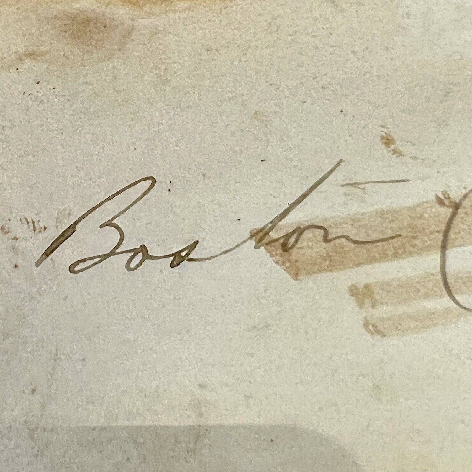 BOSTON CORBETT * PSA/DNA * Autograph Signed Bible Verse Abraham Lincoln Avenger`