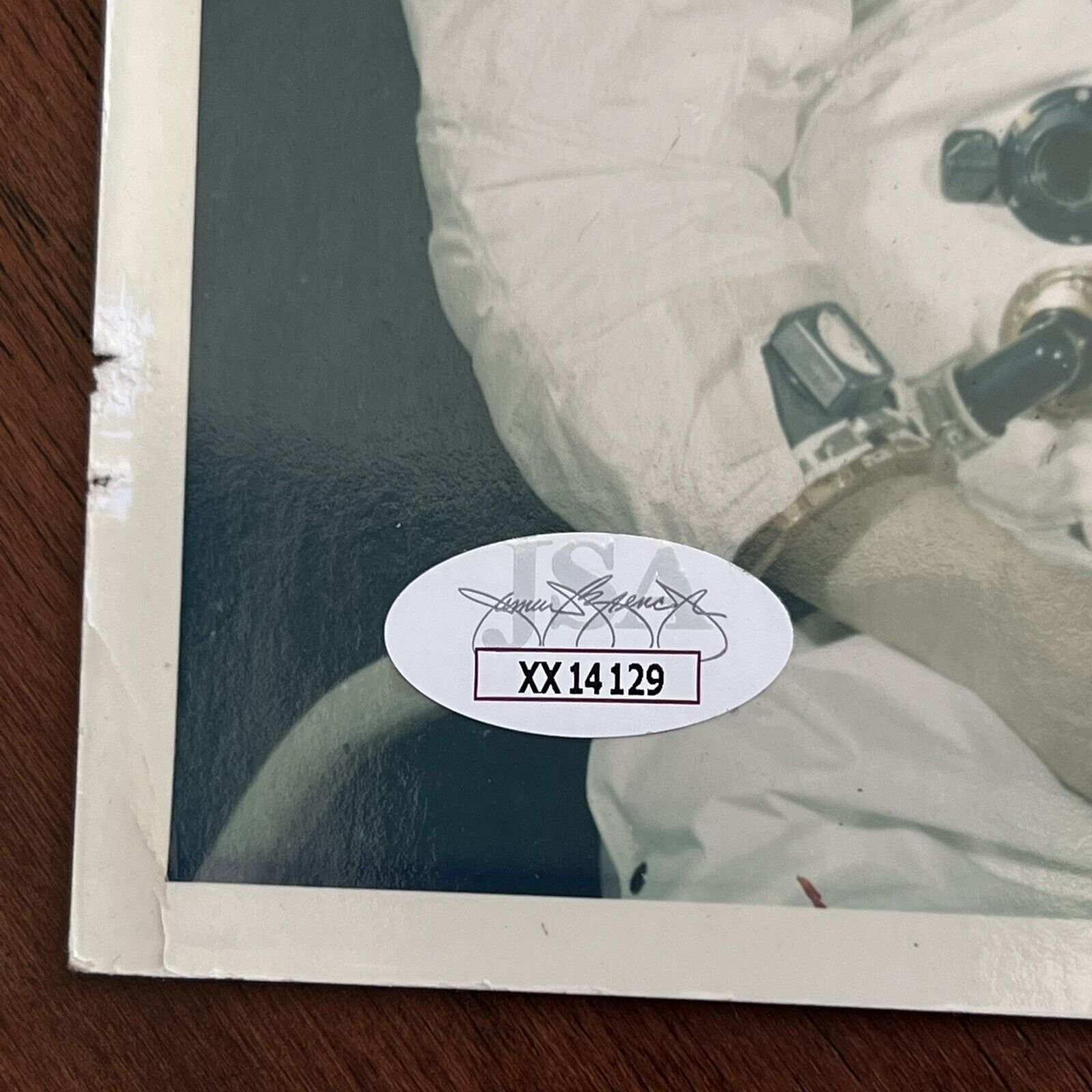 APOLLO 11 * JSA * Uninscribed Crew Signed Red # Photo Autograph Neil Armstrong