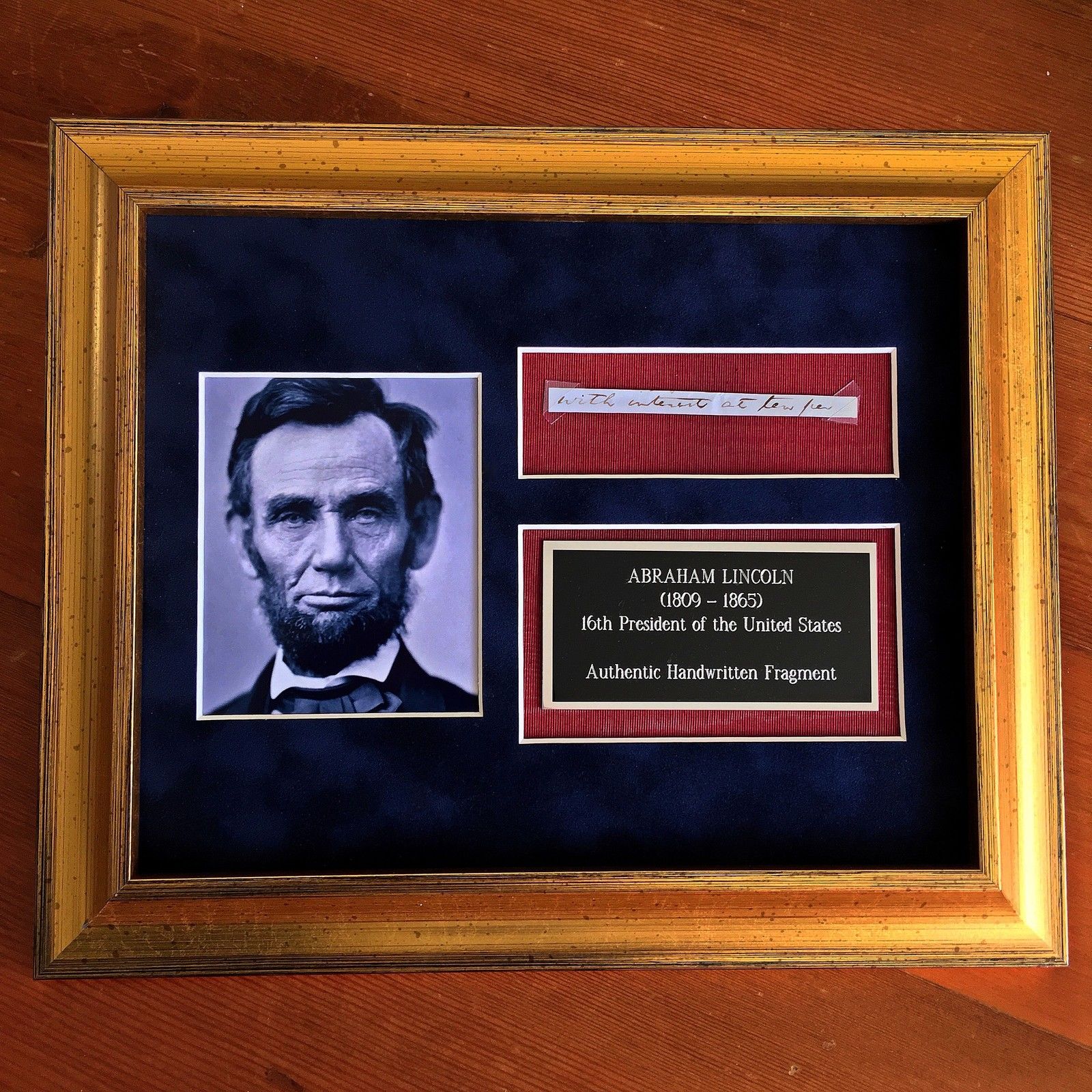 PSA/DNA * ABRAHAM LINCOLN * 5 Handwritten Cut Words * not Autograph or Signed