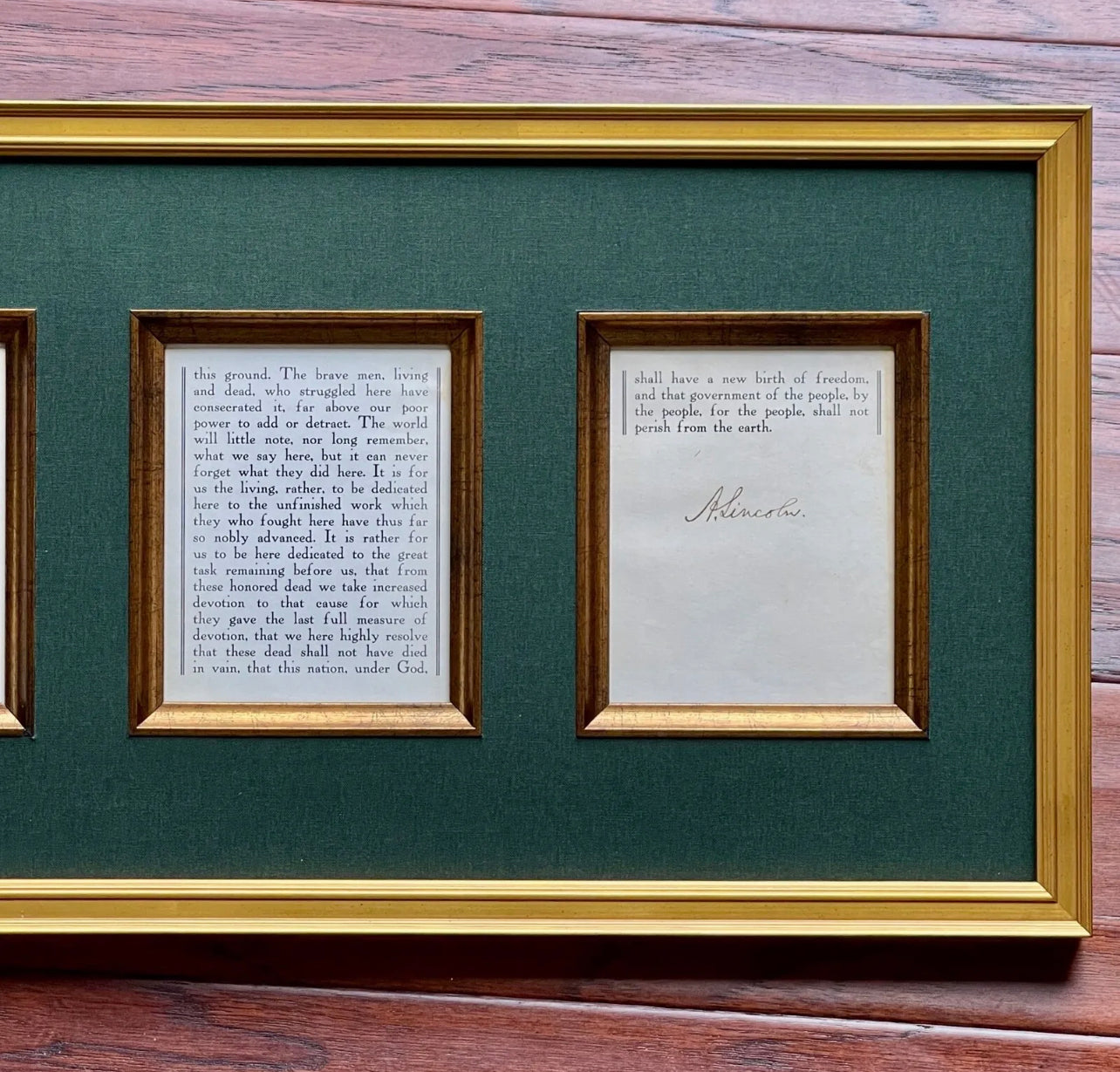 ABRAHAM LINCOLN * PSA * Autograph GETTYSBURG ADDRESS Souvenir Signed Signature