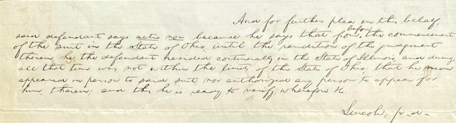 ABRAHAM LINCOLN * PSA/DNA Slab * Autograph Lengthy Handwritten Plea Signed