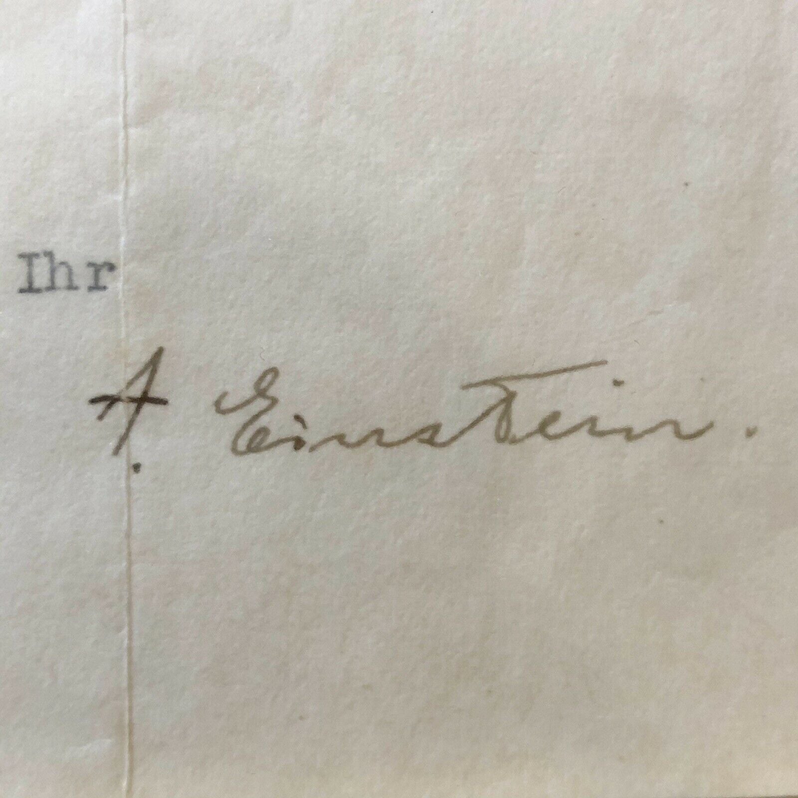 ALBERT EINSTEIN * JSA LOA * Autograph Letter Signed While Fleeing Nazi Germany