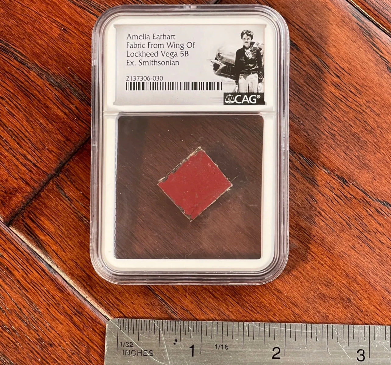 AMELIA EARHART * CAG * Original Flown Vega 5B Fabric * ex: Smithsonian Institute