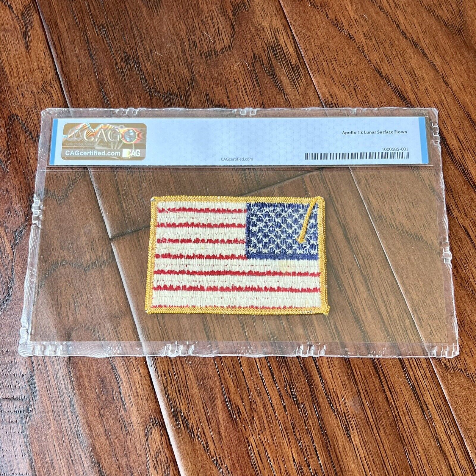 APOLLO 12 * CAG * Lunar Surface Flown Flag Patch Carried by Charles Conrad