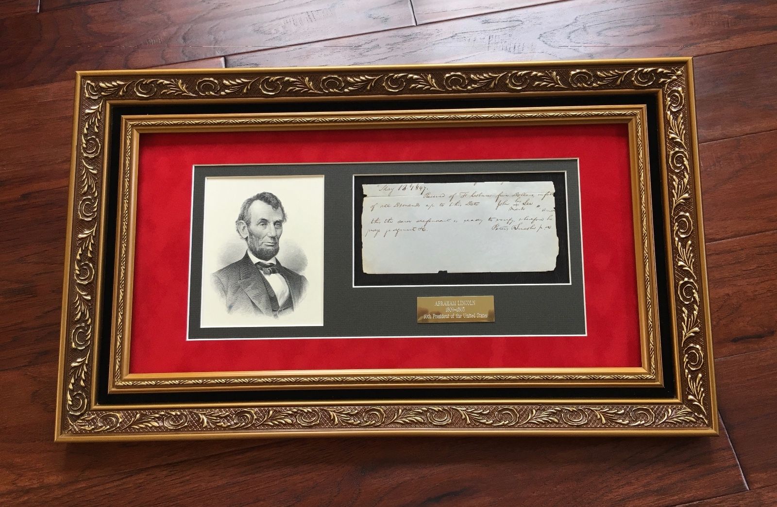 ABRAHAM LINCOLN * PSA/DNA * Handwritten AUTOGRAPH letter SIGNED * President