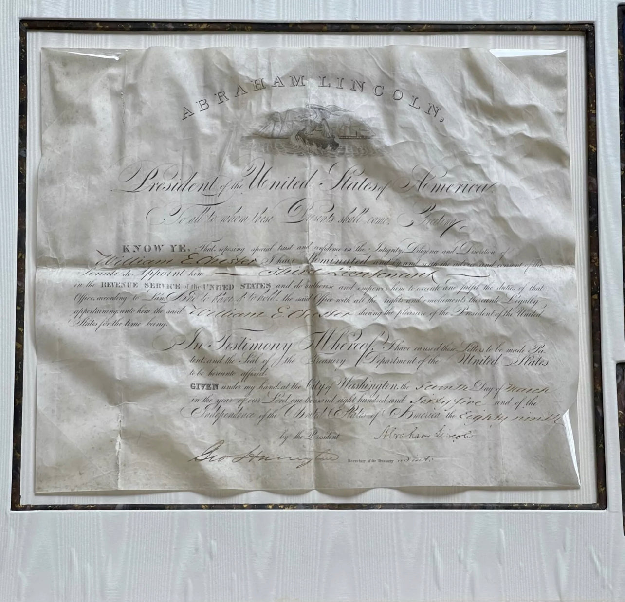 ABRAHAM LINCOLN * PSA/DNA * Autograph Civil War Appointment Signed AS PRESIDENT