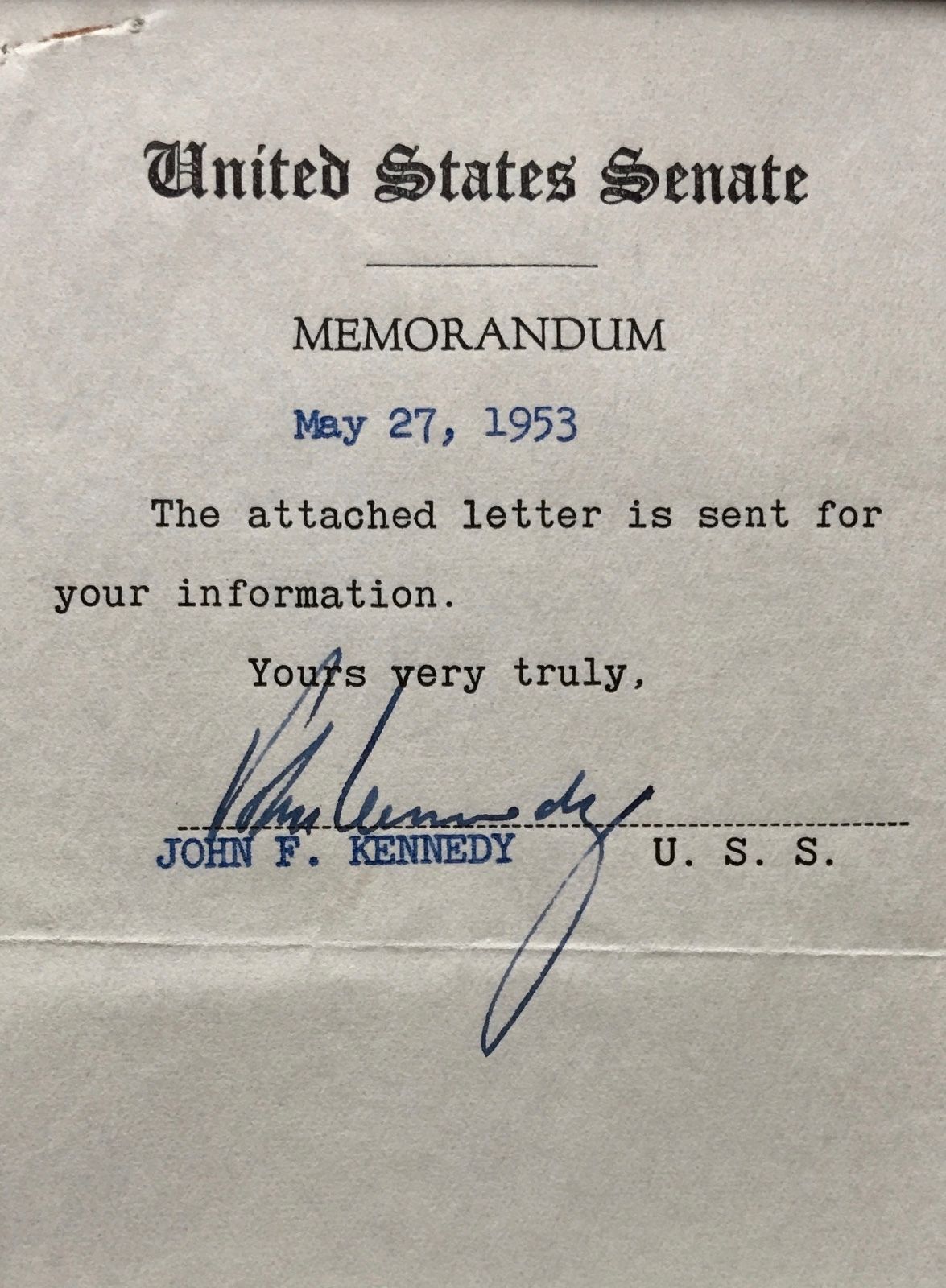 JOHN F. KENNEDY * JSA COA * Scarce Authentic JFK AUTOGRAPH Signed * President