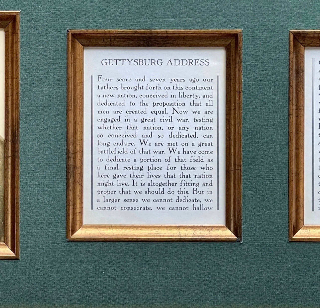 ABRAHAM LINCOLN * PSA * Autograph GETTYSBURG ADDRESS Souvenir Signed Signature