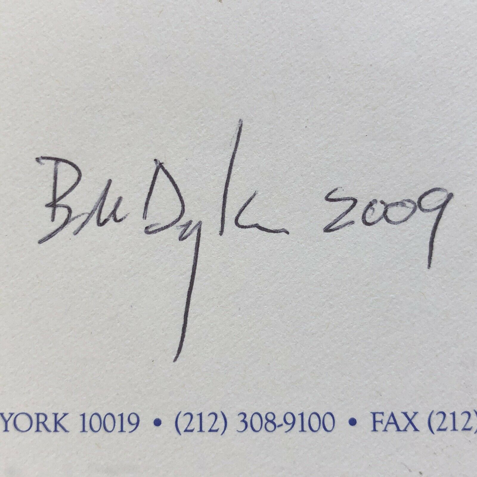 BOB DYLAN * Autograph Signed Handwritten Lyrics Mr Tambourine Man * From Manager