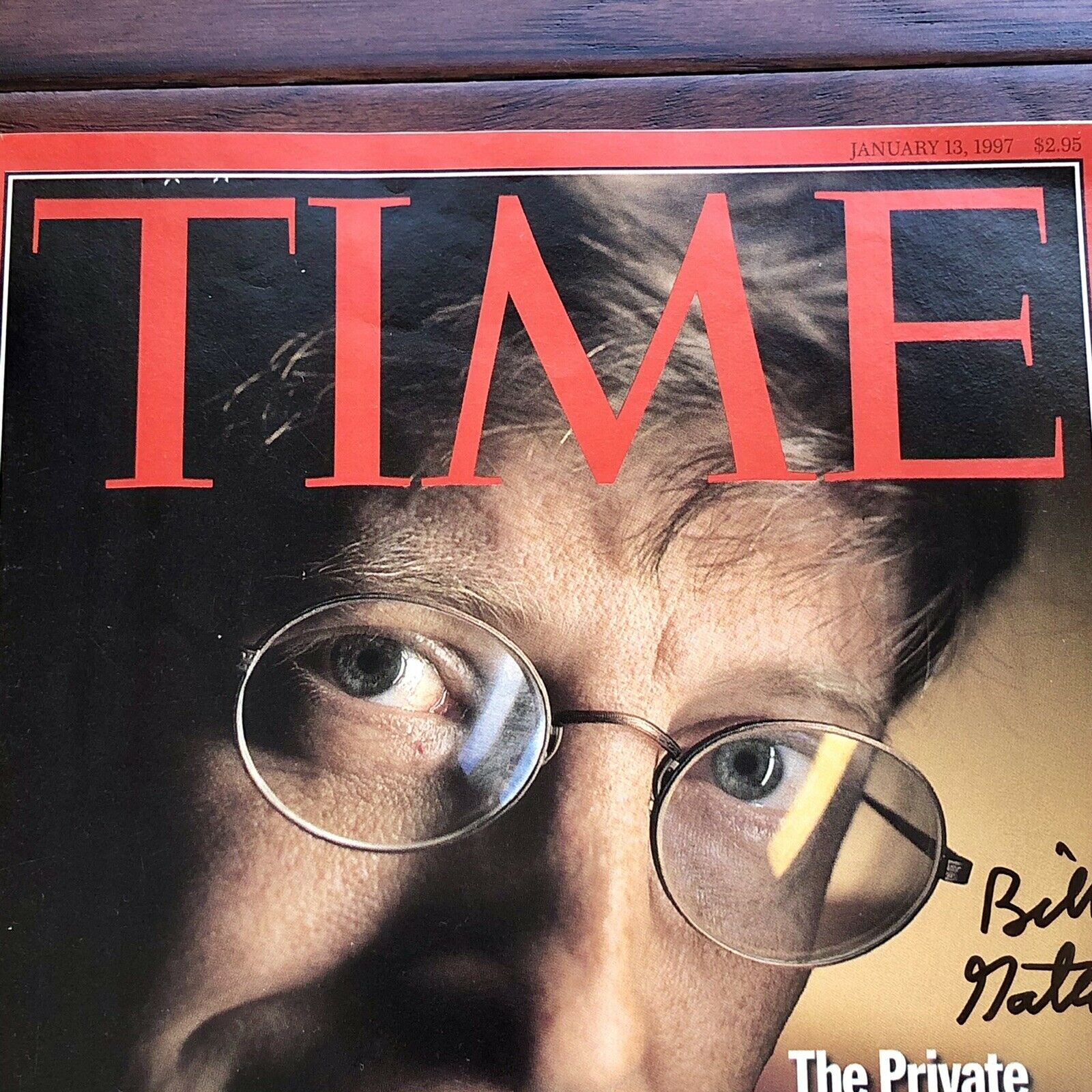 BILL GATES * JSA LOA * Autograph Time Magazine Cover Signed