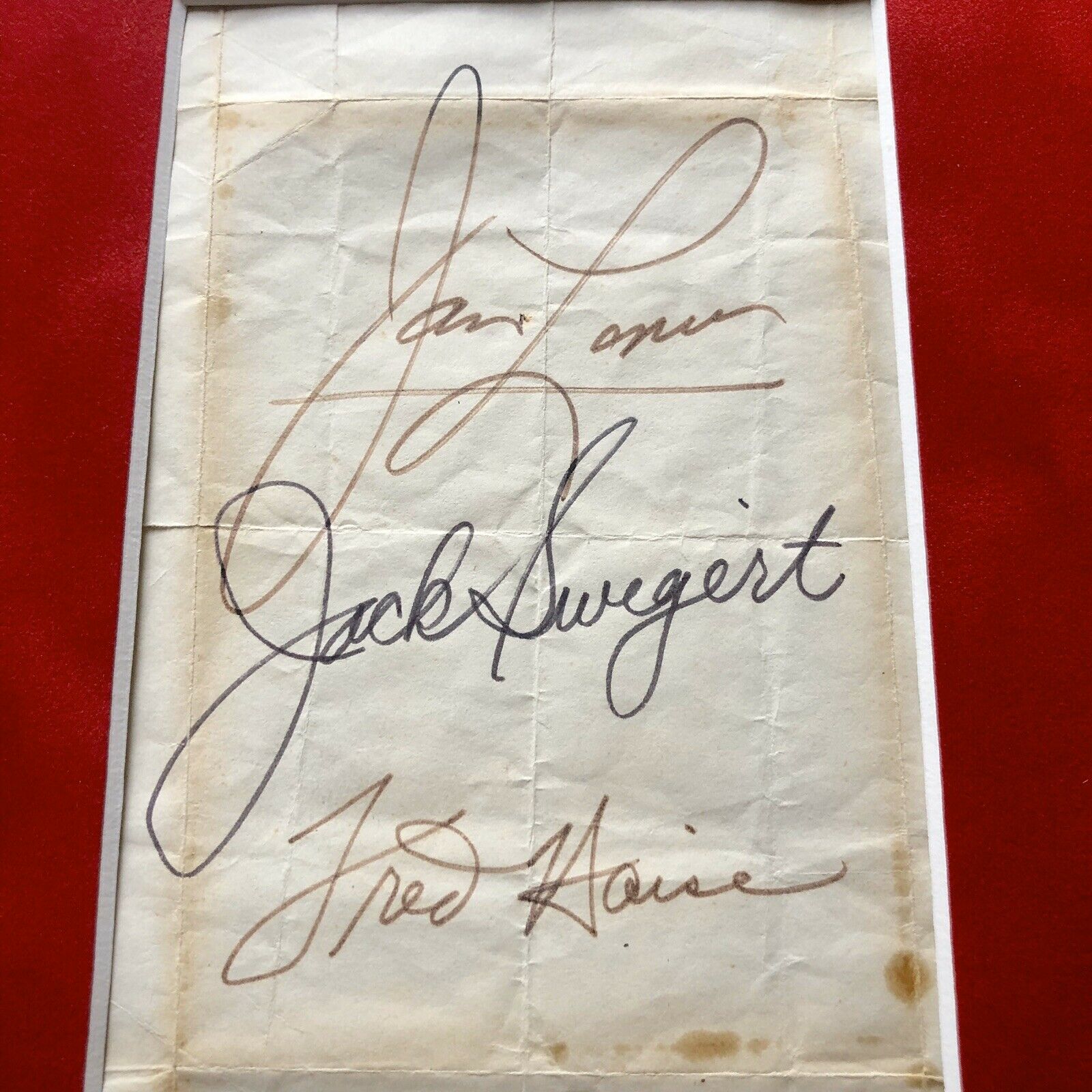 APOLLO 13 * BAS PSA LOA * Crew & Control Signed Display * Jack Swigert Autograph