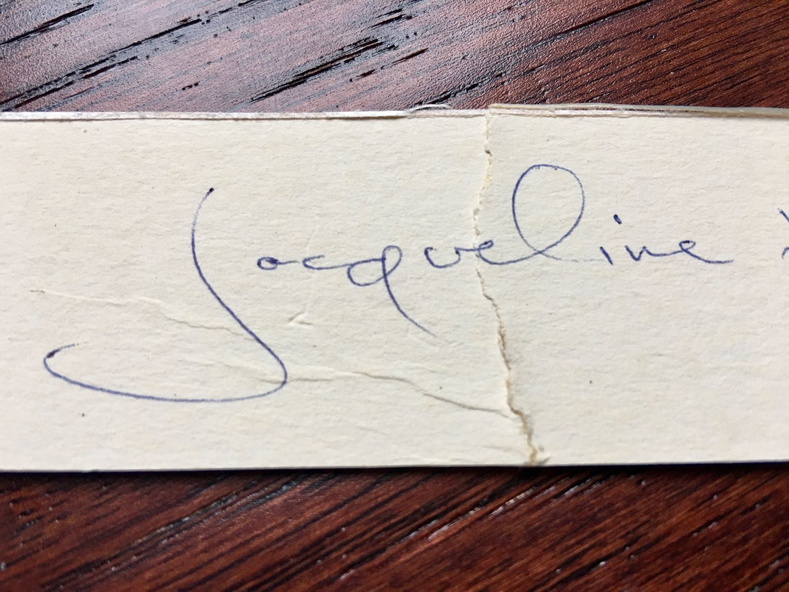 JACQUELINE KENNEDY * AUTOGRAPH Cut Signature * SIGNED as FIRST LADY * COA