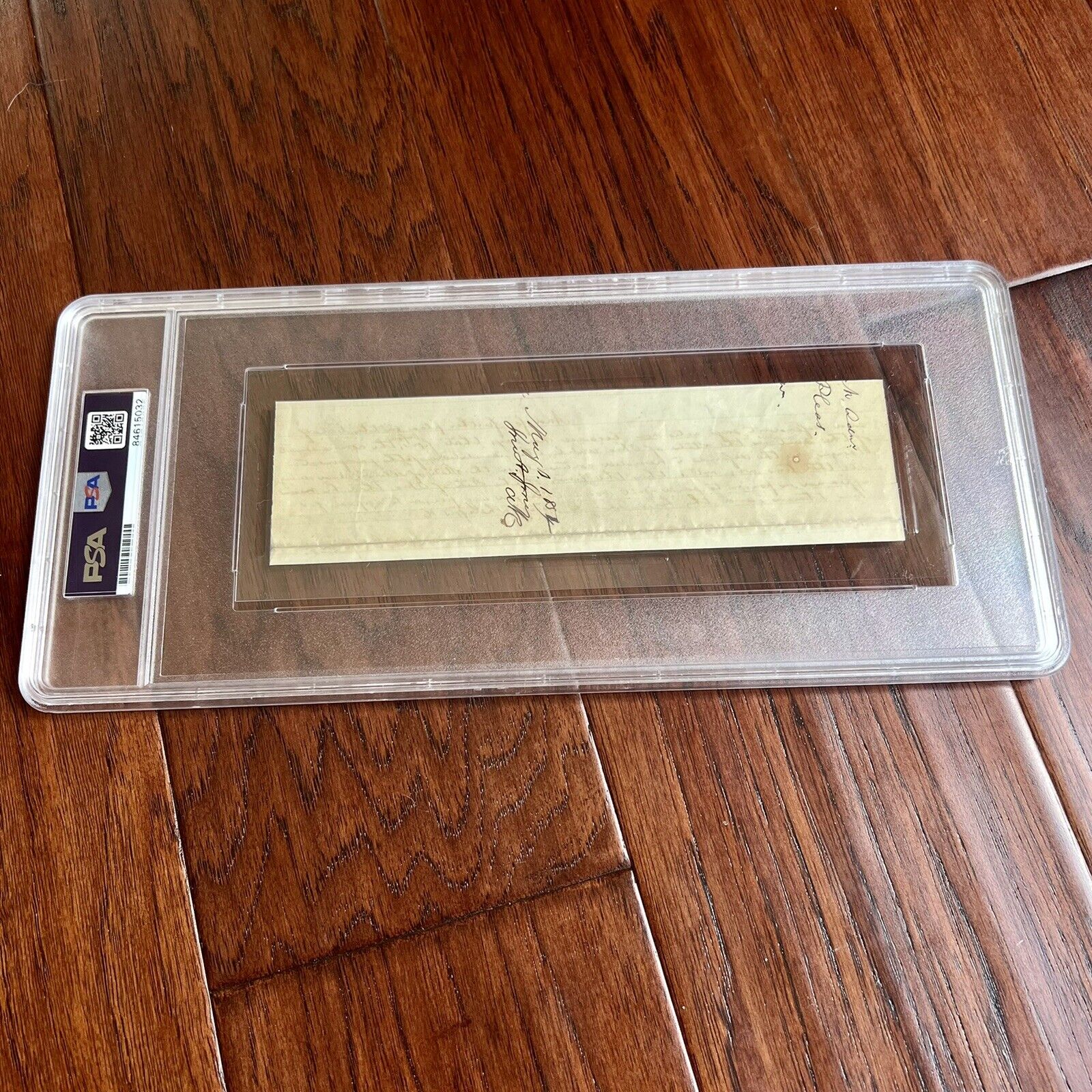 ABRAHAM LINCOLN * PSA/DNA Slab * Autograph Lengthy Handwritten Plea Signed