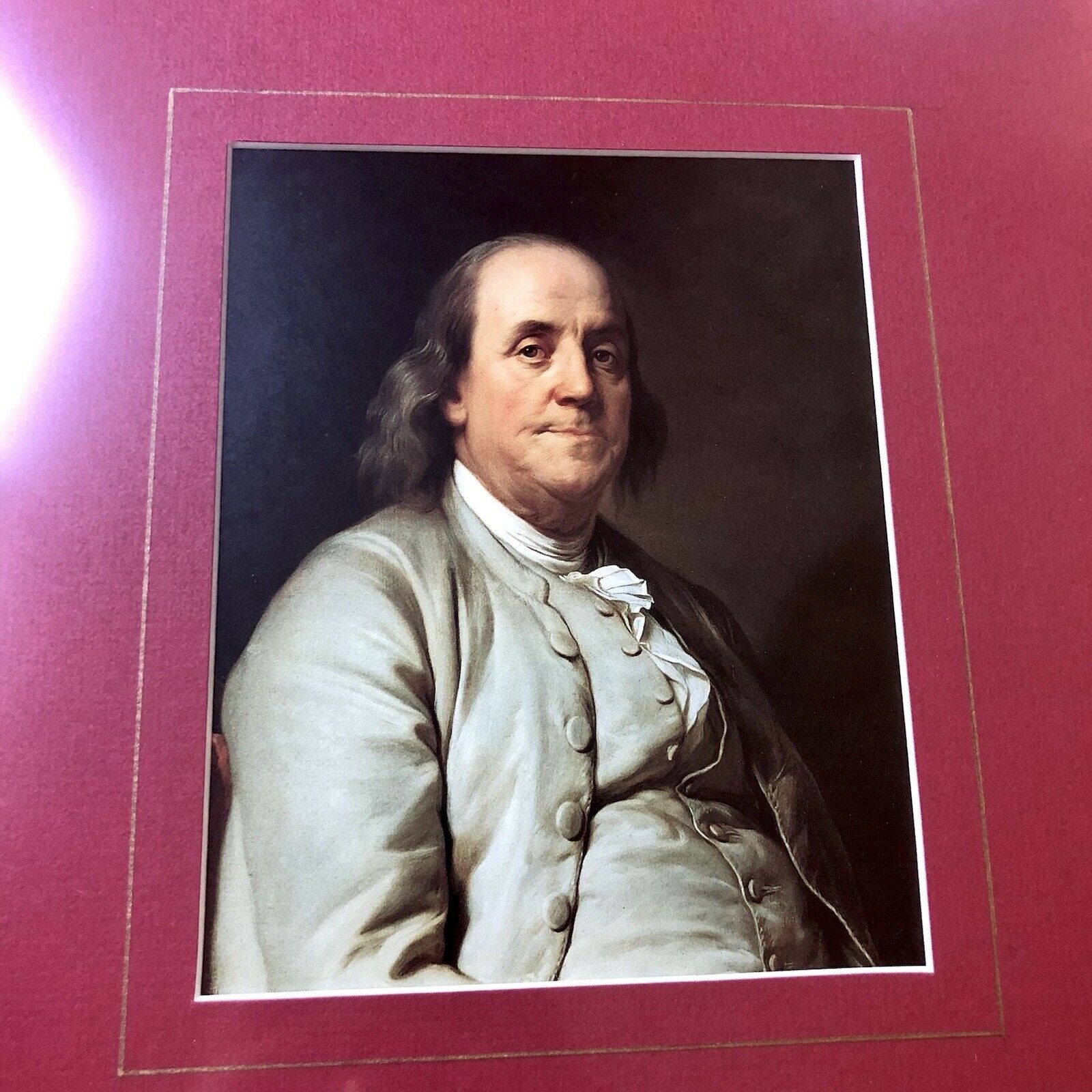 BENJAMIN FRANKLIN * PSA/DNA * Signed Handwritten Autograph RE: Box To George III