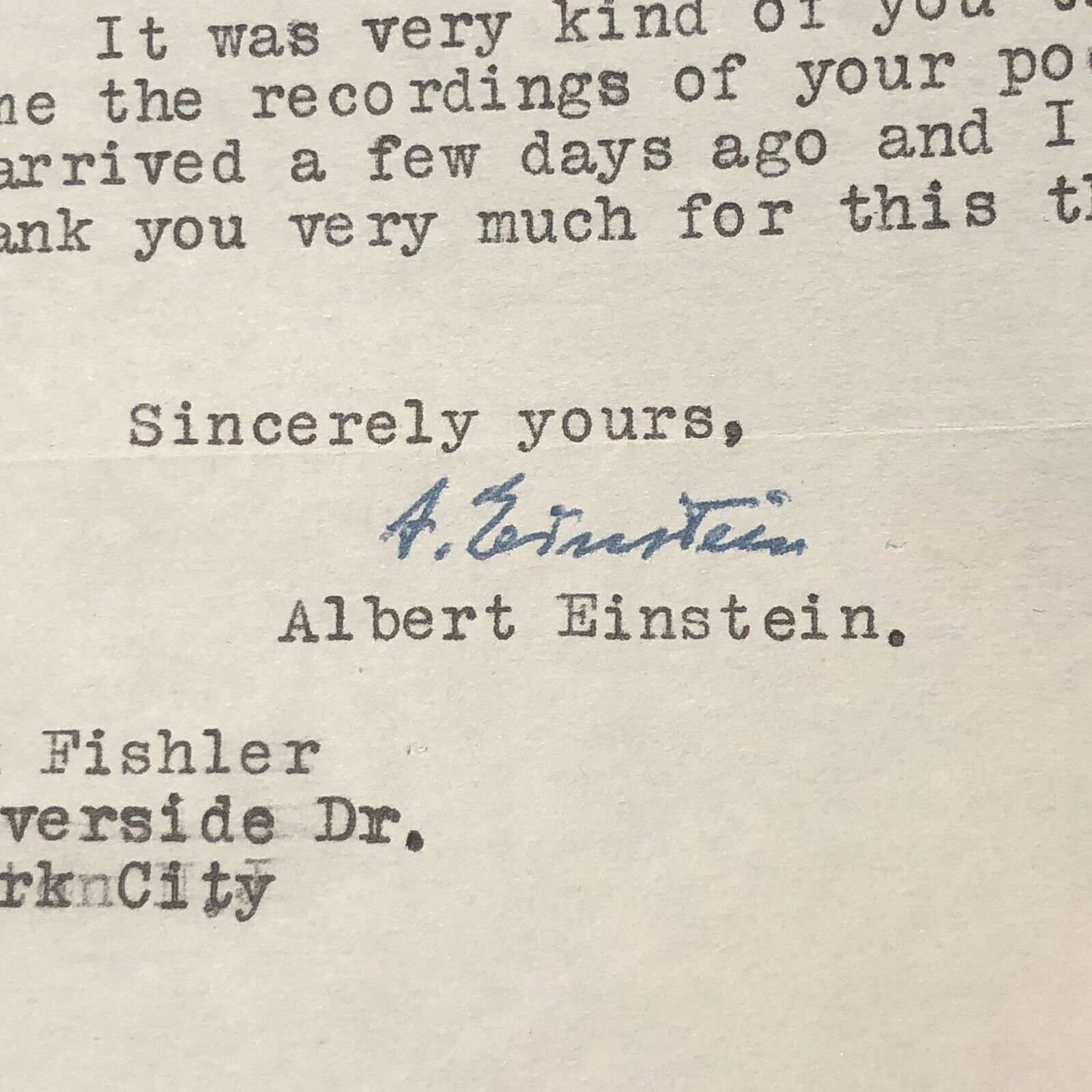 ALBERT EINSTEIN * Beckett BAS * Autograph Letter To Philosophy Author Signed *