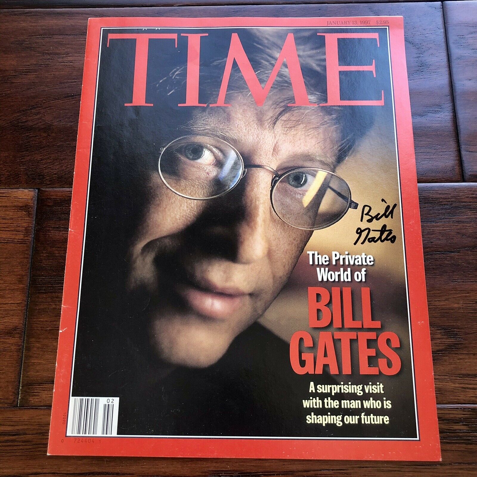 BILL GATES * JSA LOA * Autograph Time Magazine Cover Signed