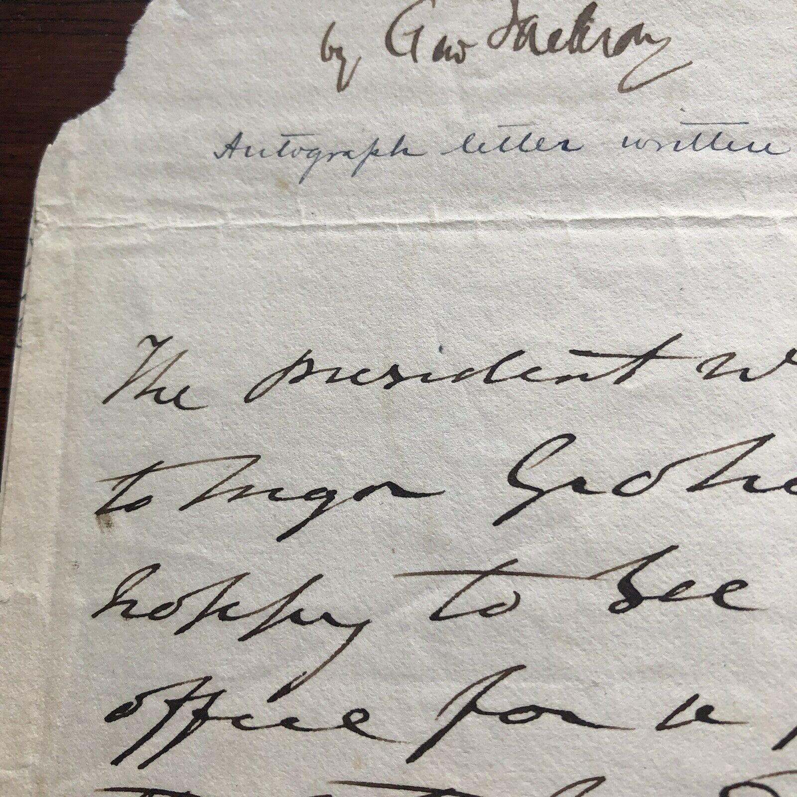 ANDREW JACKSON * Autograph Note Signed to War Hero Joseph Graham * President