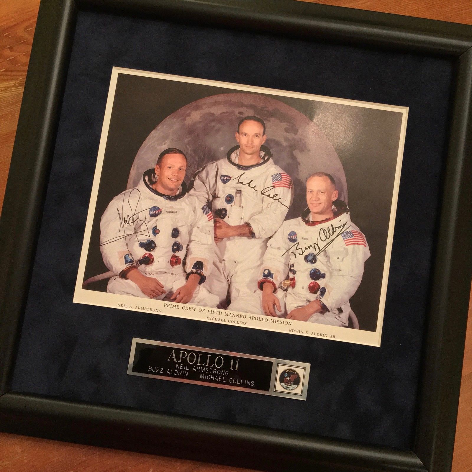 APOLLO 11 CREW SIGNED * PSA/DNA GEM 10/10 UNINSCRIBED autograph NASA LITHOGRAPH